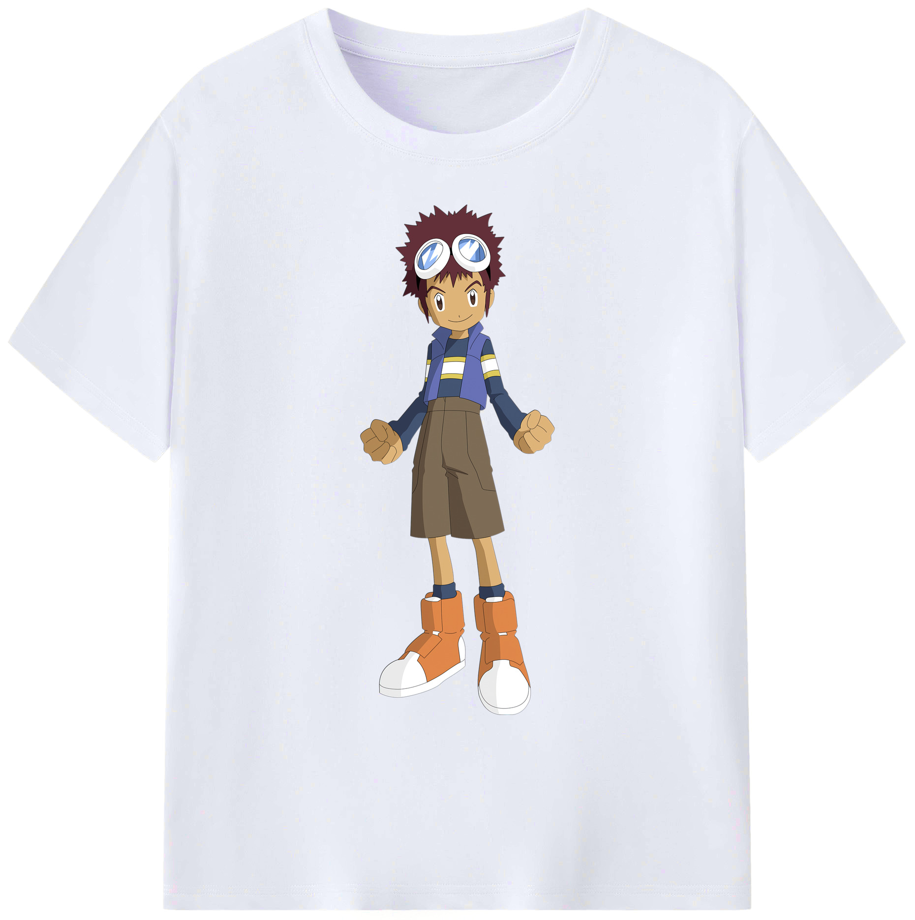 （画像用） Digimon デジタルモンスター/デジモン 綿100％ メンズ半袖Tシャツ｜肌触りやわらか＆通気性