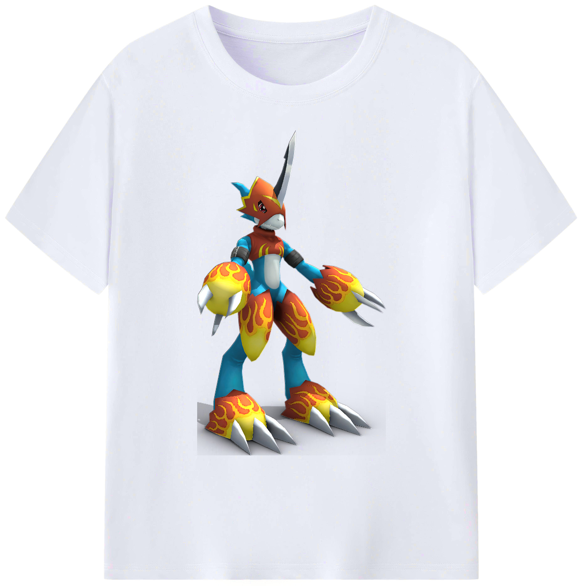 （画像用） Digimon デジタルモンスター/デジモン 綿100％ メンズ半袖Tシャツ｜肌触りやわらか＆通気性
