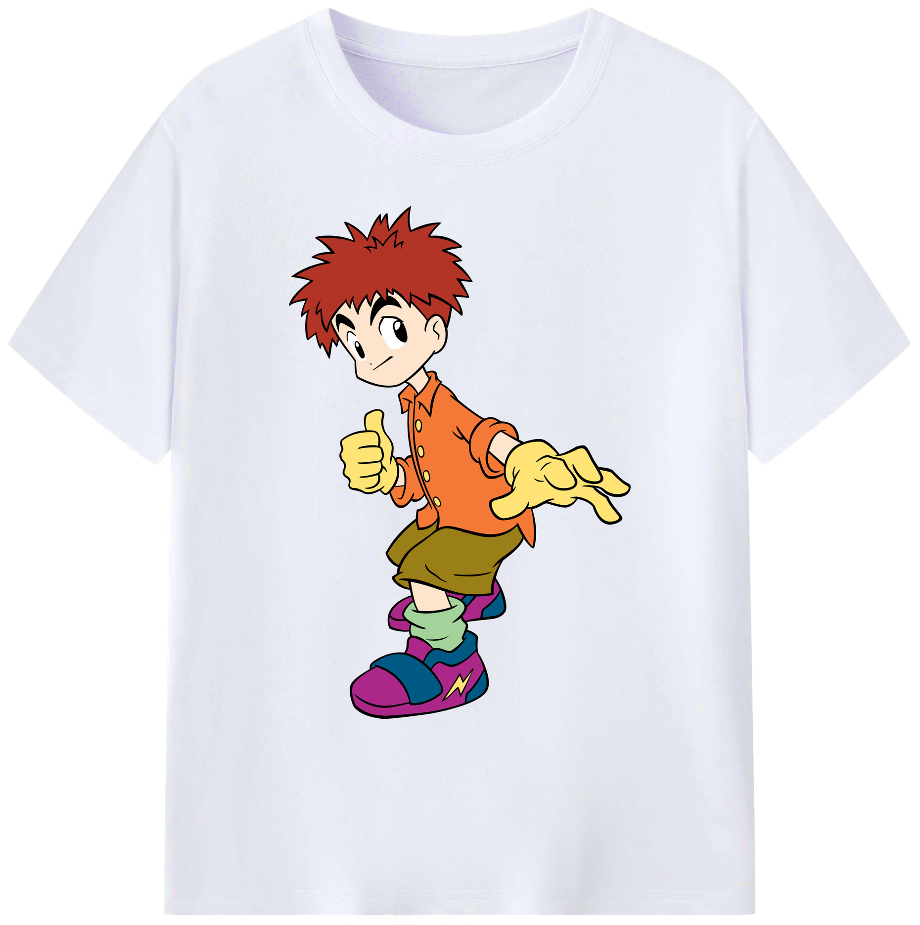 （画像用） Digimon デジタルモンスター/デジモン 綿100％ メンズ半袖Tシャツ｜肌触りやわらか＆通気性
