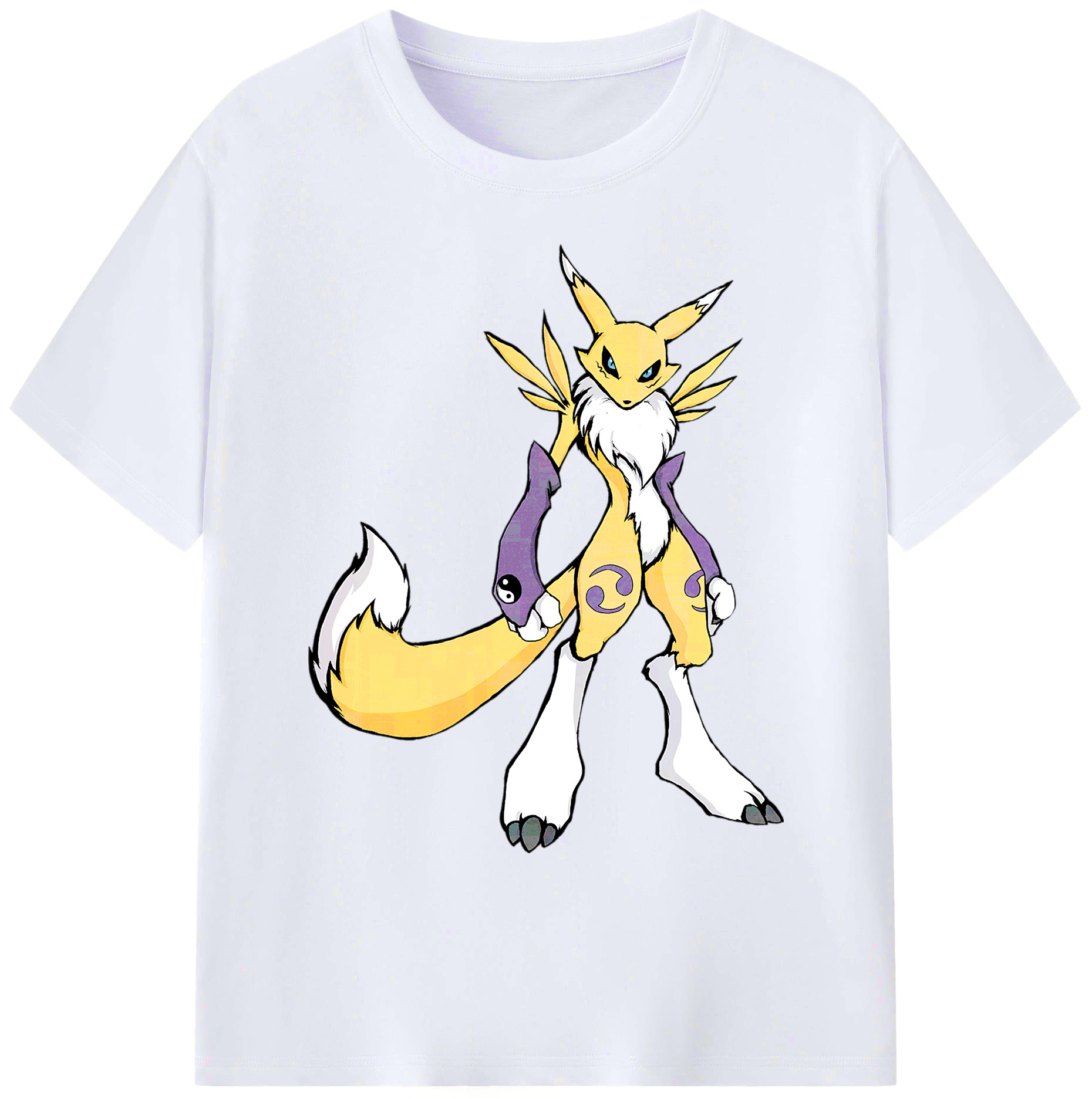 （画像用） Digimon デジタルモンスター/デジモン 綿100％ メンズ半袖Tシャツ｜肌触りやわらか＆通気性