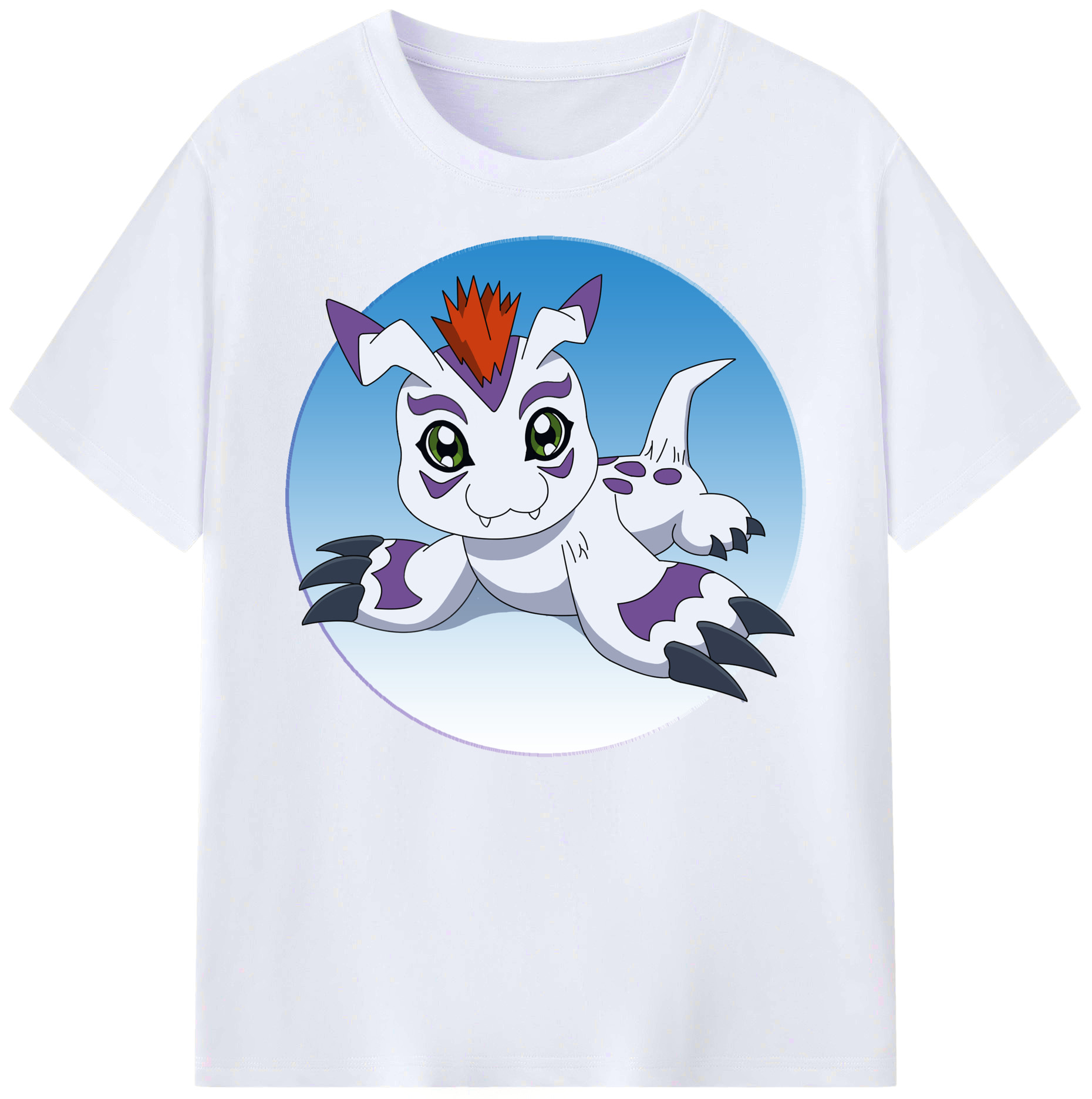 （画像用） Digimon デジタルモンスター/デジモン 綿100％ メンズ半袖Tシャツ｜肌触りやわらか＆通気性
