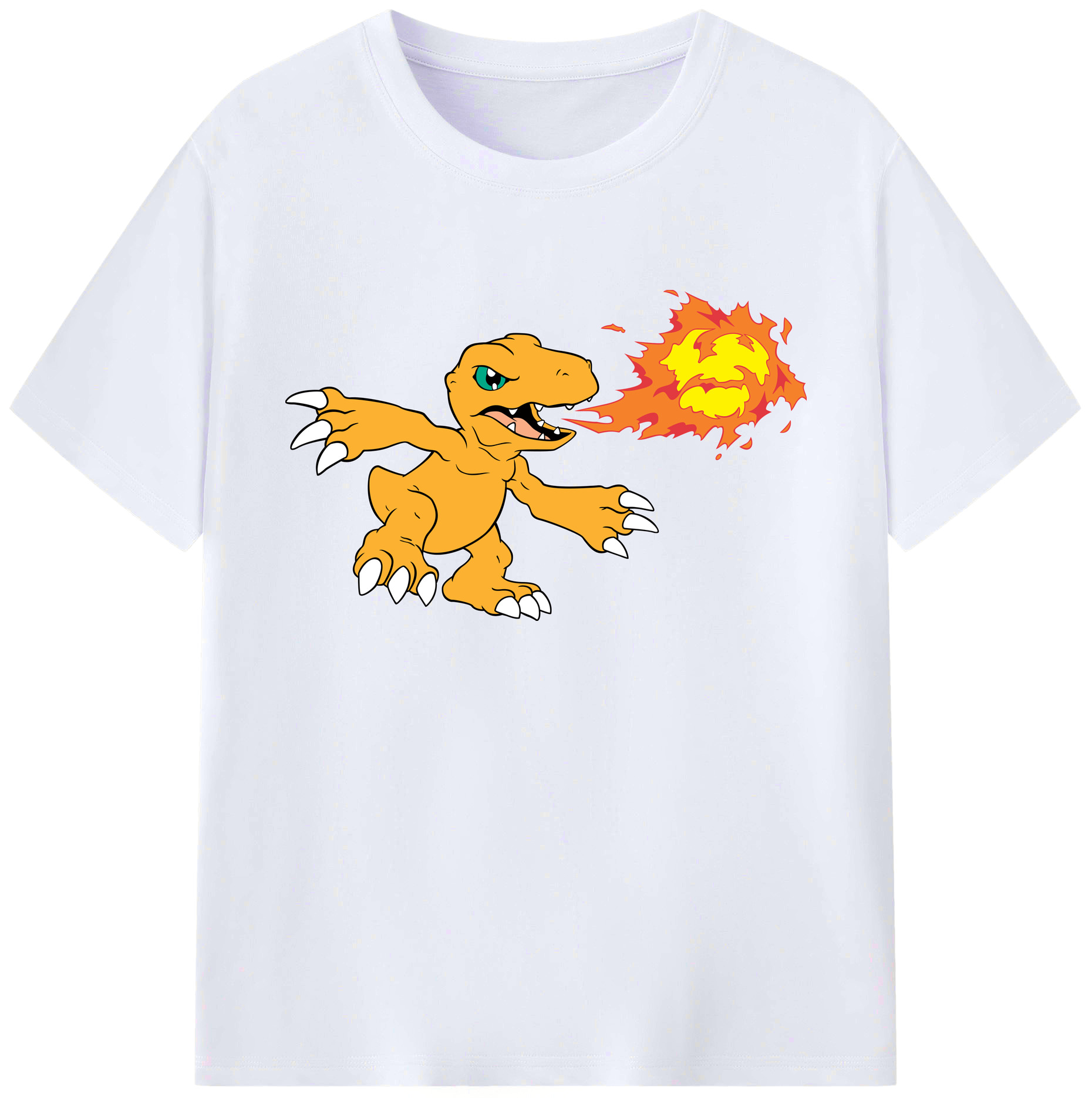 （画像用） Digimon デジタルモンスター/デジモン 綿100％ メンズ半袖Tシャツ｜肌触りやわらか＆通気性
