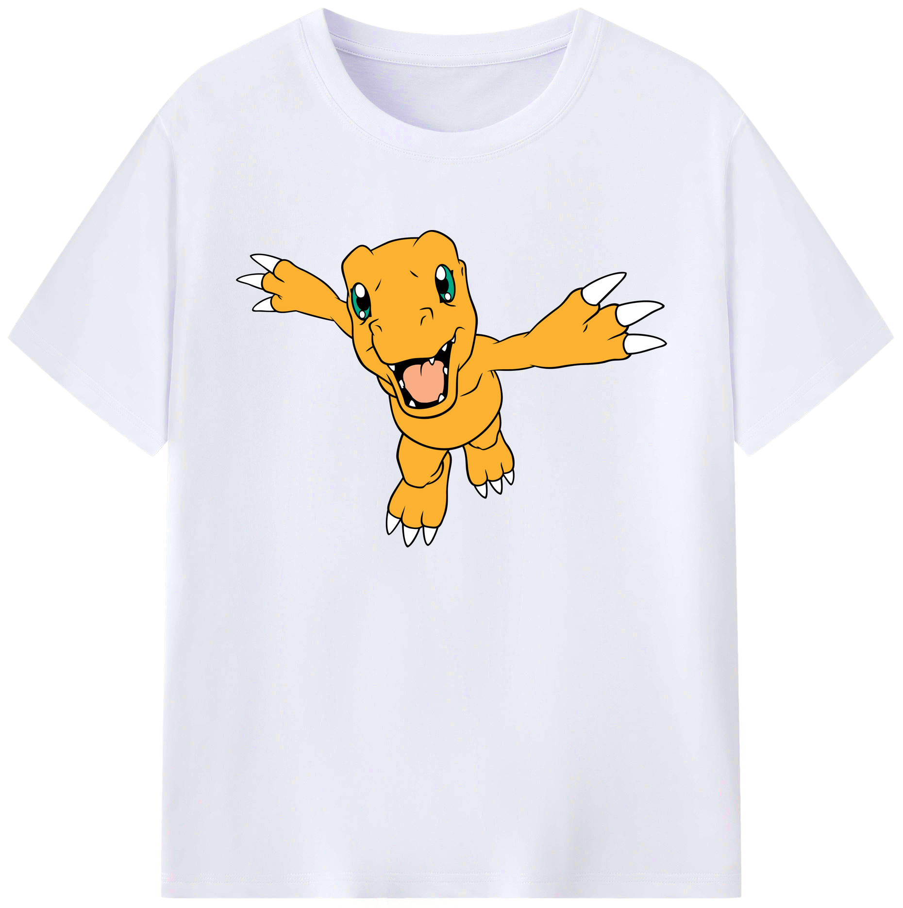 （画像用） Digimon デジタルモンスター/デジモン 綿100％ メンズ半袖Tシャツ｜肌触りやわらか＆通気性