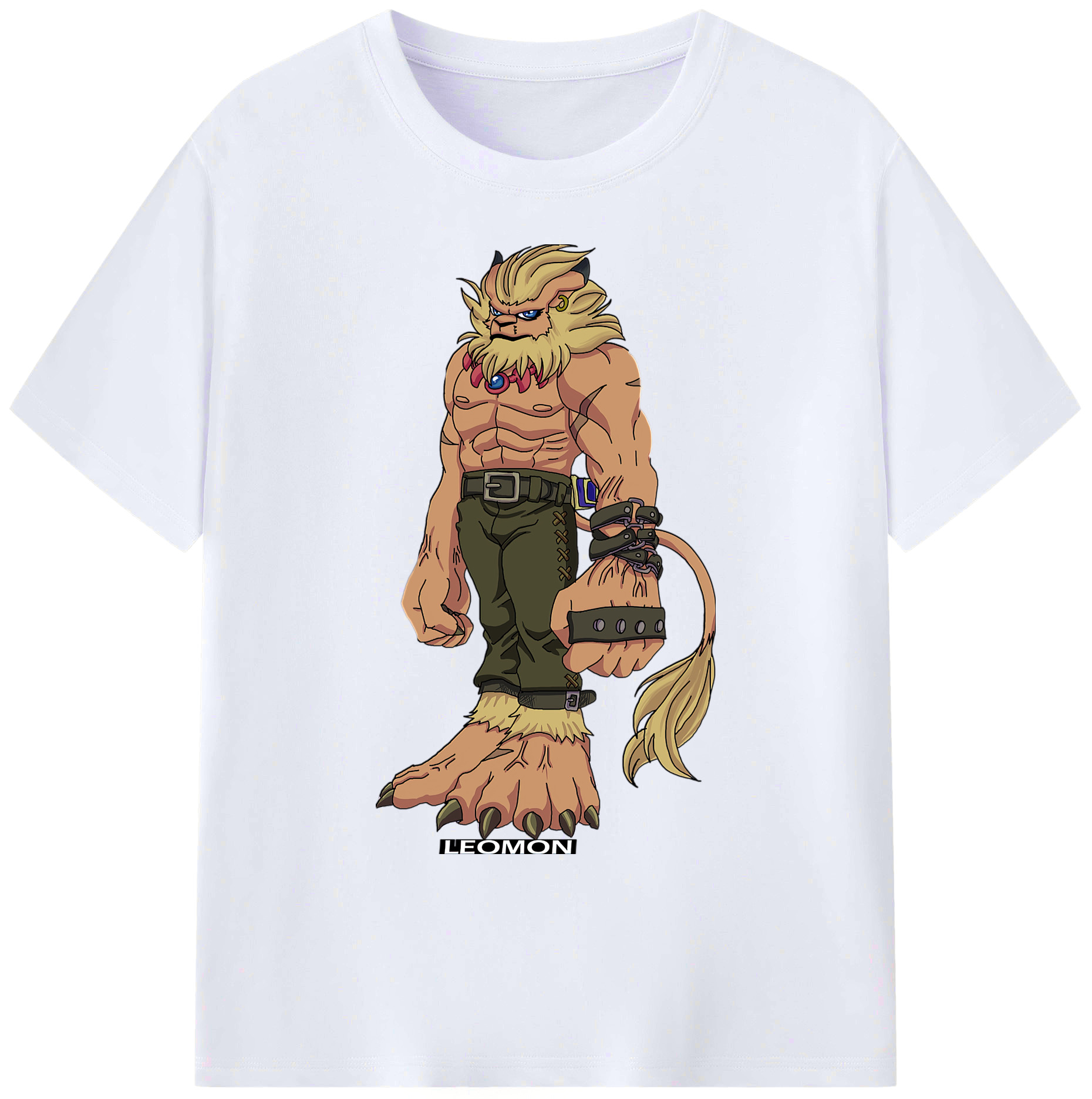 （画像用） Digimon デジタルモンスター/デジモン 綿100％ メンズ半袖Tシャツ｜肌触りやわらか＆通気性