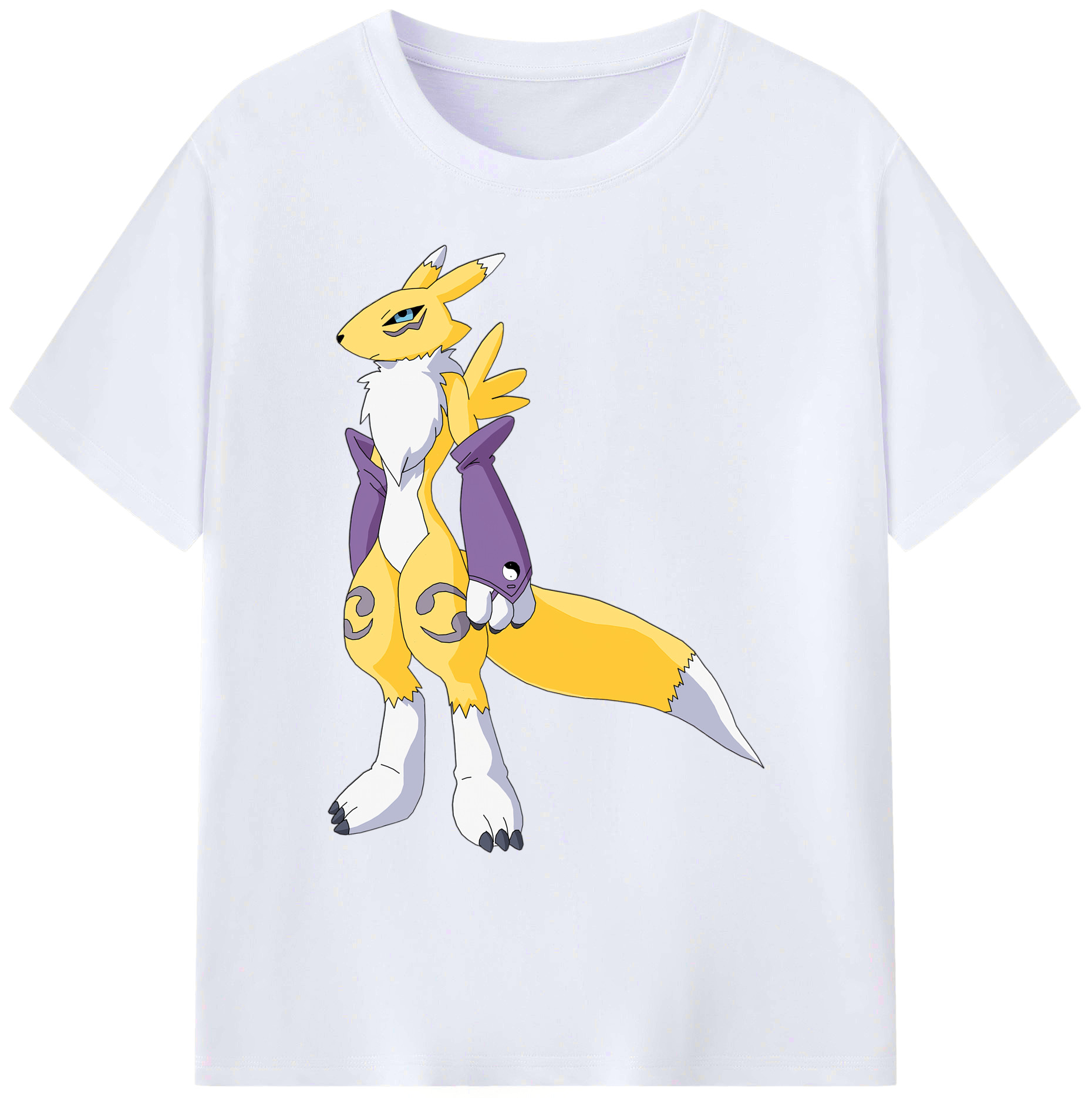 （画像用） Digimon デジタルモンスター/デジモン 綿100％ メンズ半袖Tシャツ｜肌触りやわらか＆通気性