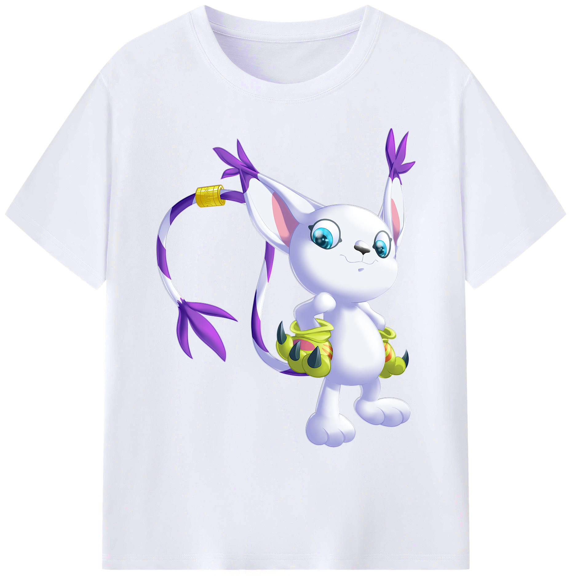 （画像用） Digimon デジタルモンスター/デジモン 綿100％ メンズ半袖Tシャツ｜肌触りやわらか＆通気性