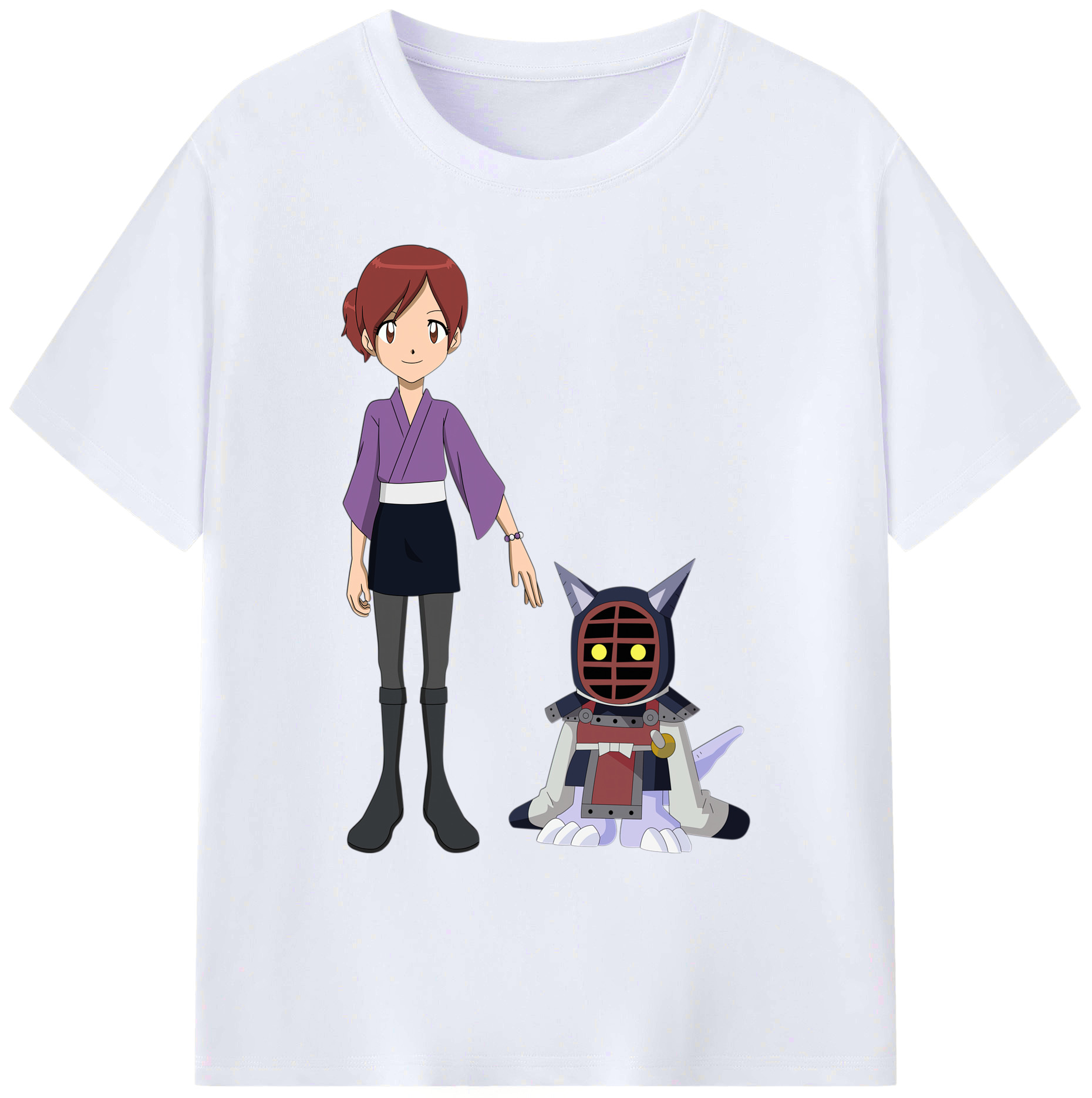 （画像用） Digimon デジタルモンスター/デジモン 綿100％ メンズ半袖Tシャツ｜肌触りやわらか＆通気性