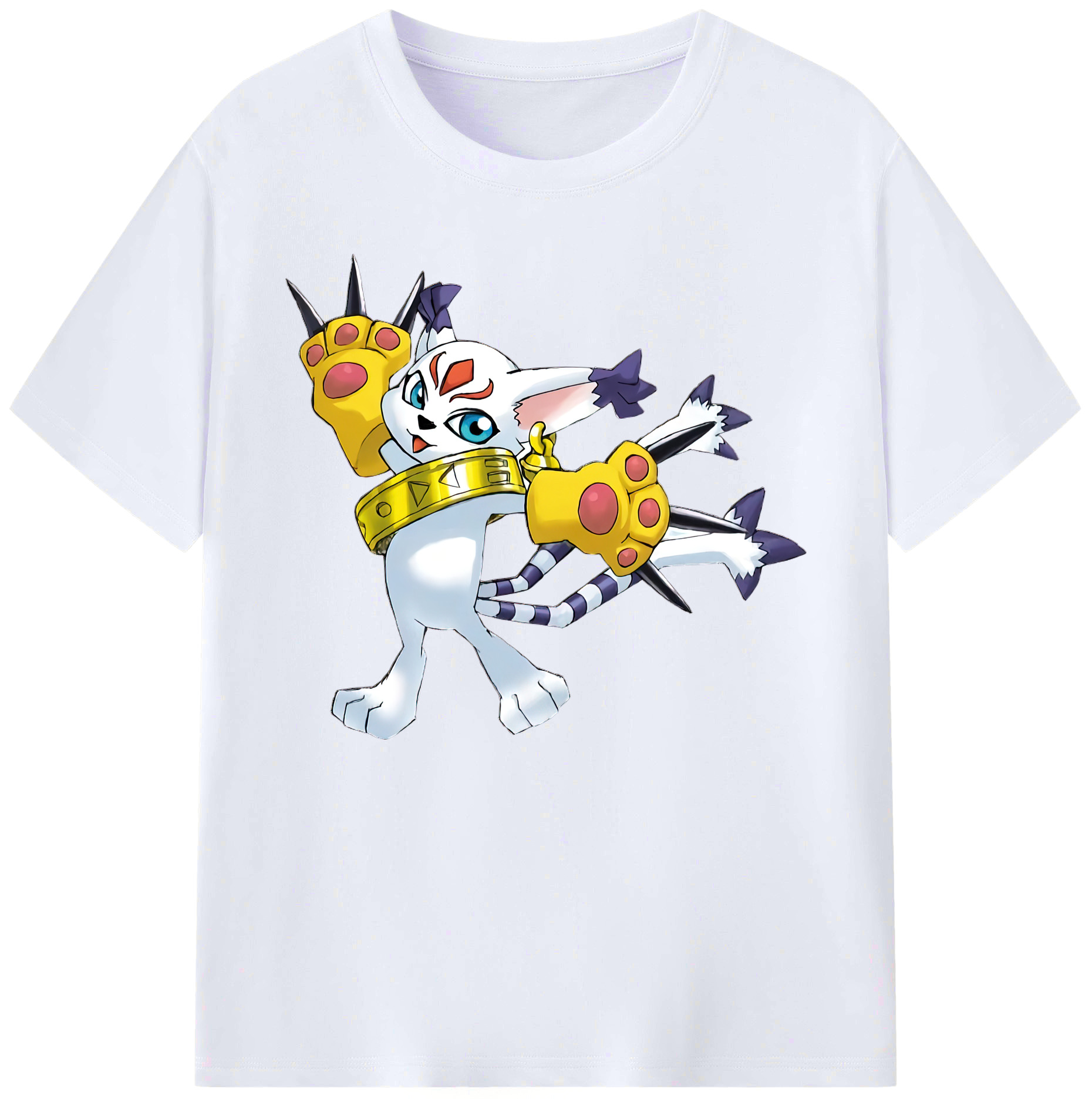 （画像用） Digimon デジタルモンスター/デジモン 綿100％ メンズ半袖Tシャツ｜肌触りやわらか＆通気性