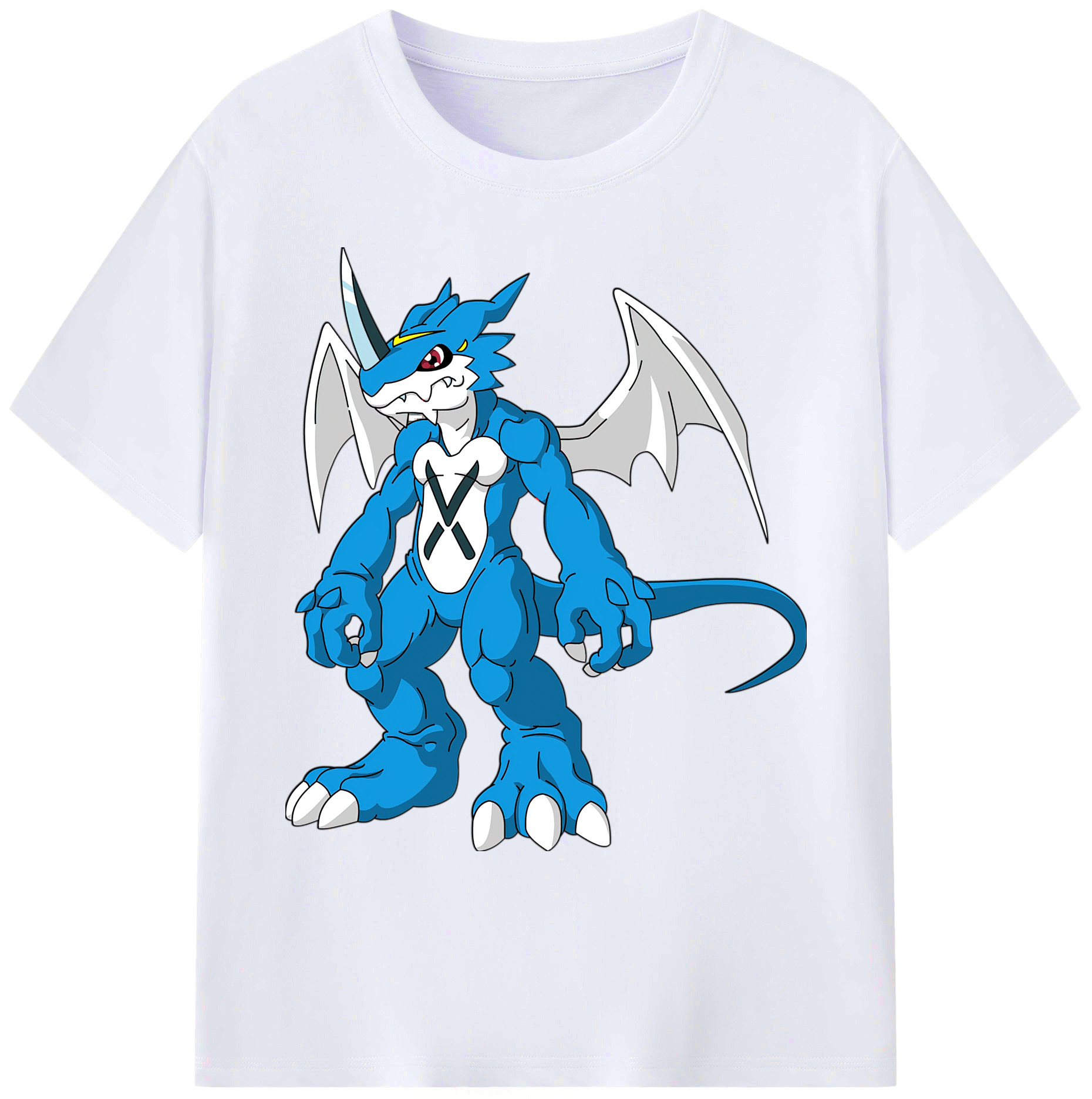 （画像用） Digimon デジタルモンスター/デジモン 綿100％ メンズ半袖Tシャツ｜肌触りやわらか＆通気性