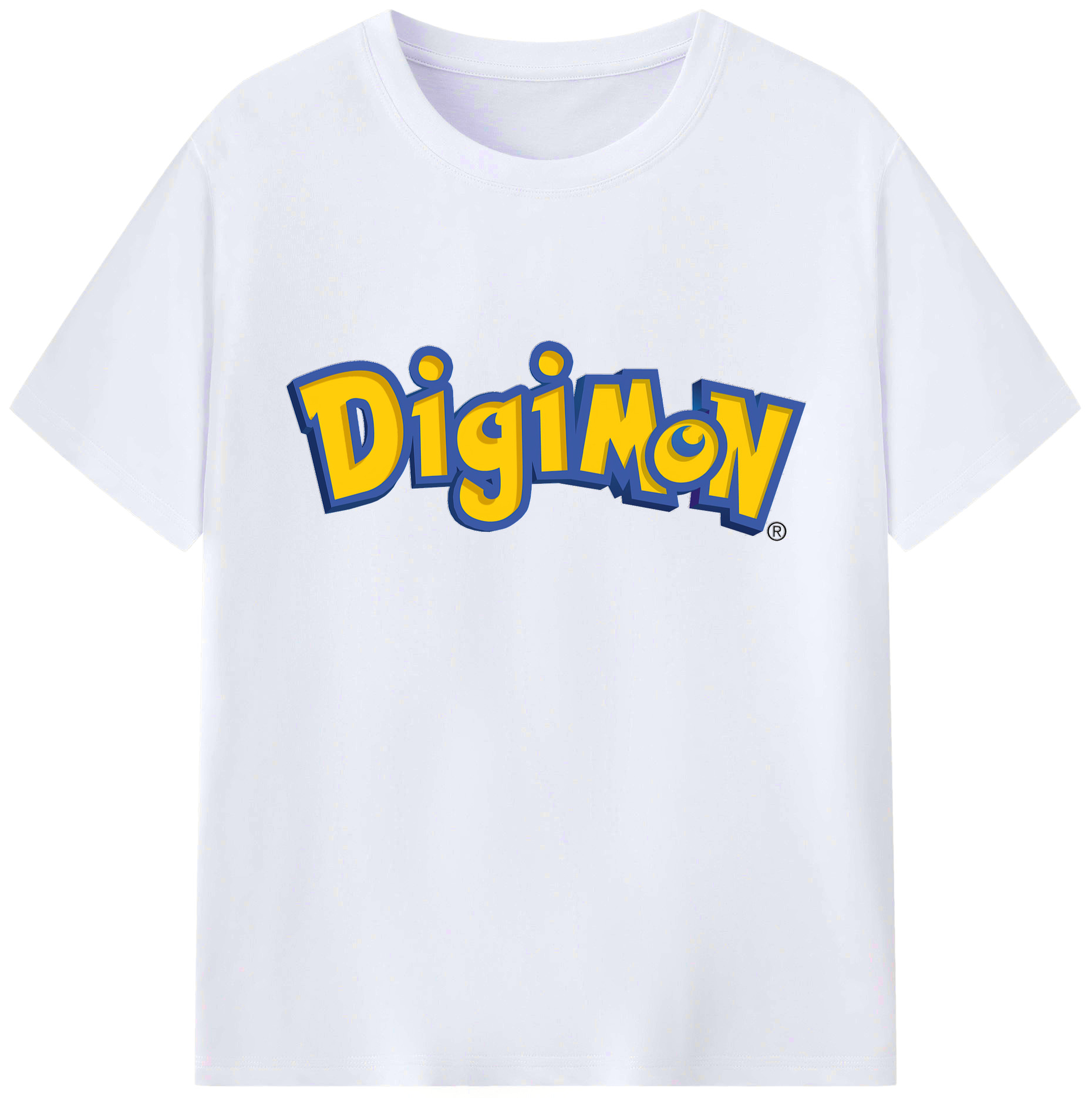 （画像用） Digimon デジタルモンスター/デジモン 綿100％ メンズ半袖Tシャツ｜肌触りやわらか＆通気性