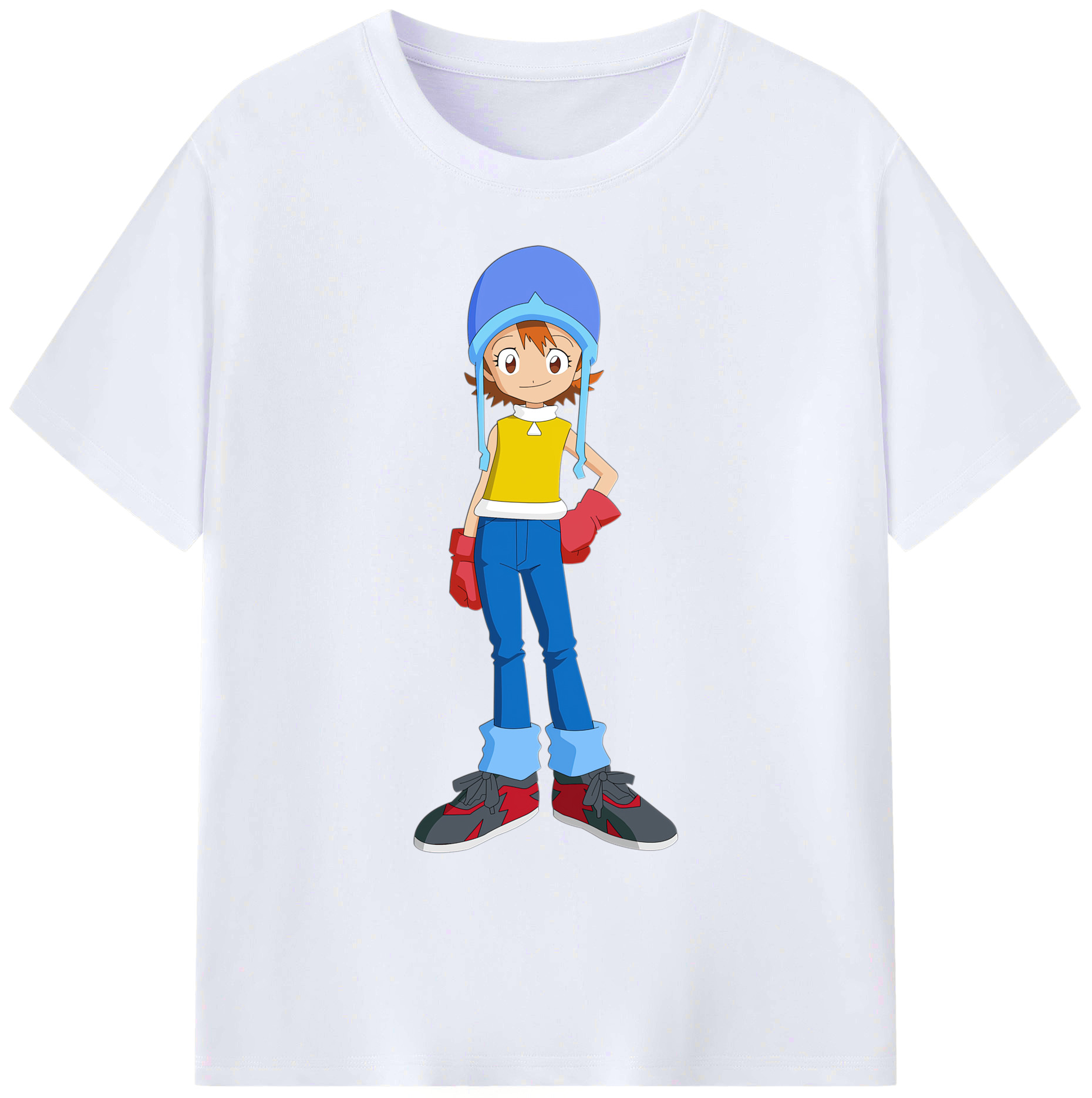 （画像用） Digimon デジタルモンスター/デジモン 綿100％ メンズ半袖Tシャツ｜肌触りやわらか＆通気性