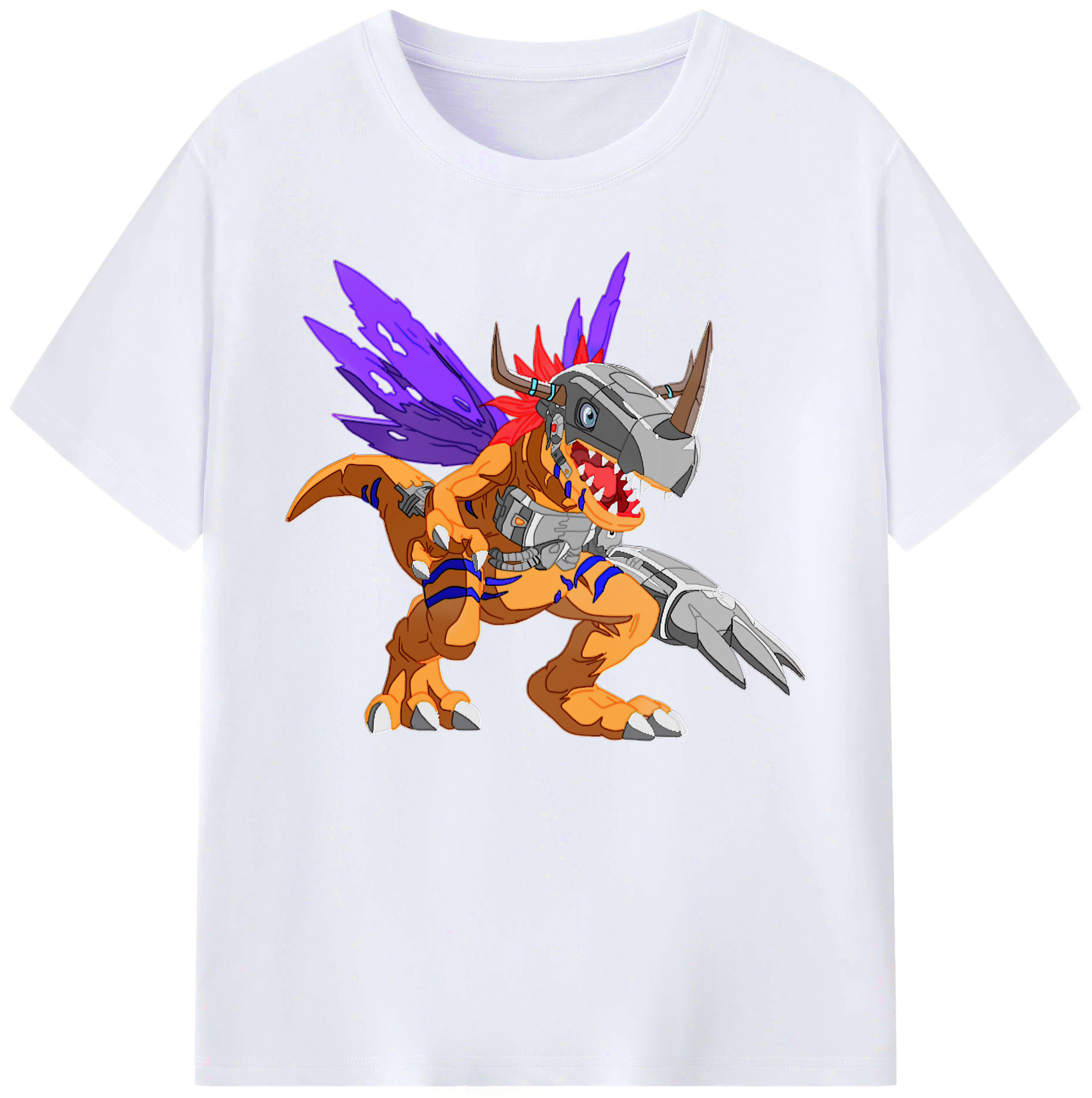 （画像用） Digimon デジタルモンスター/デジモン 綿100％ メンズ半袖Tシャツ｜肌触りやわらか＆通気性