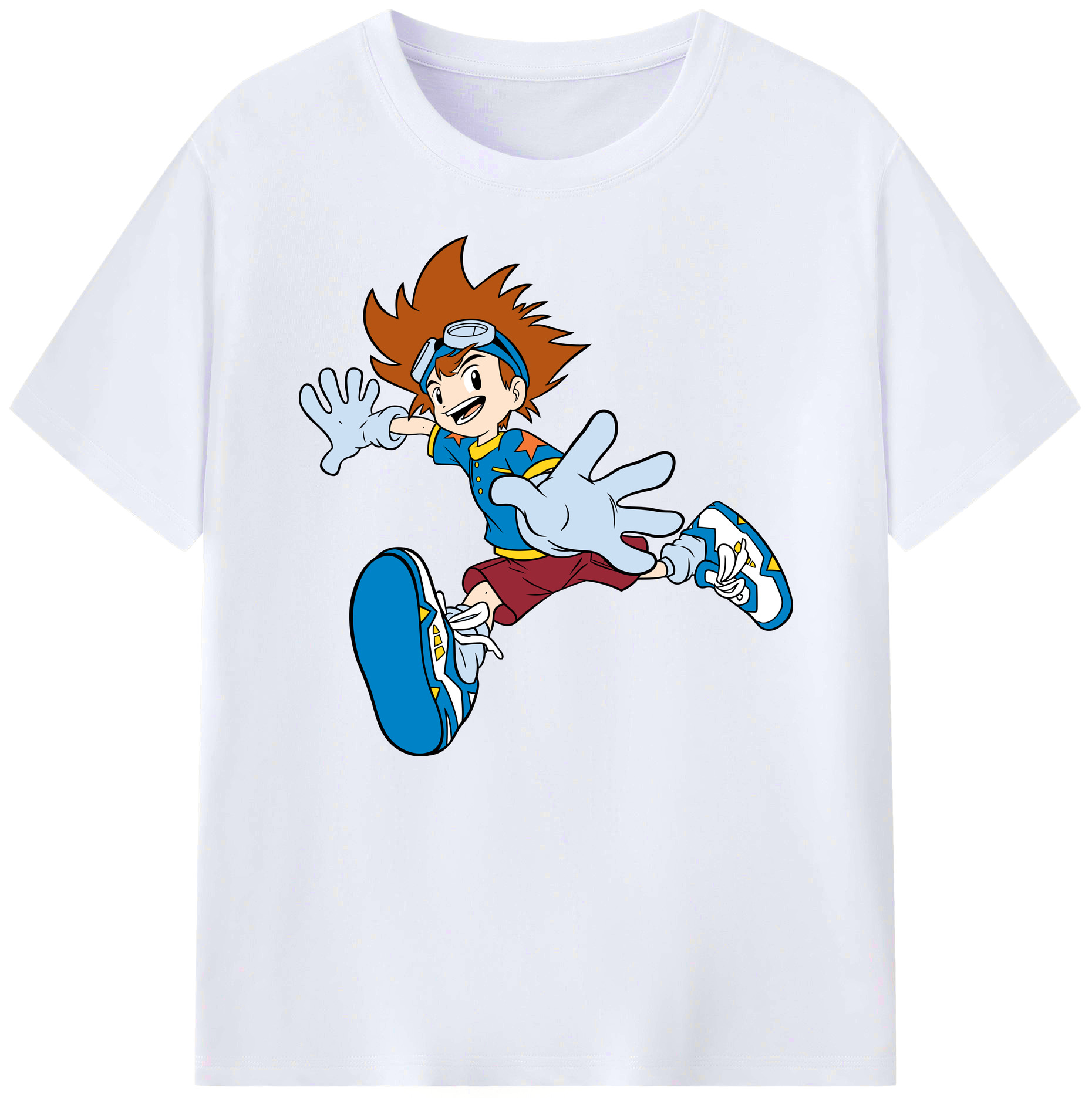 （画像用） Digimon デジタルモンスター/デジモン 綿100％ メンズ半袖Tシャツ｜肌触りやわらか＆通気性