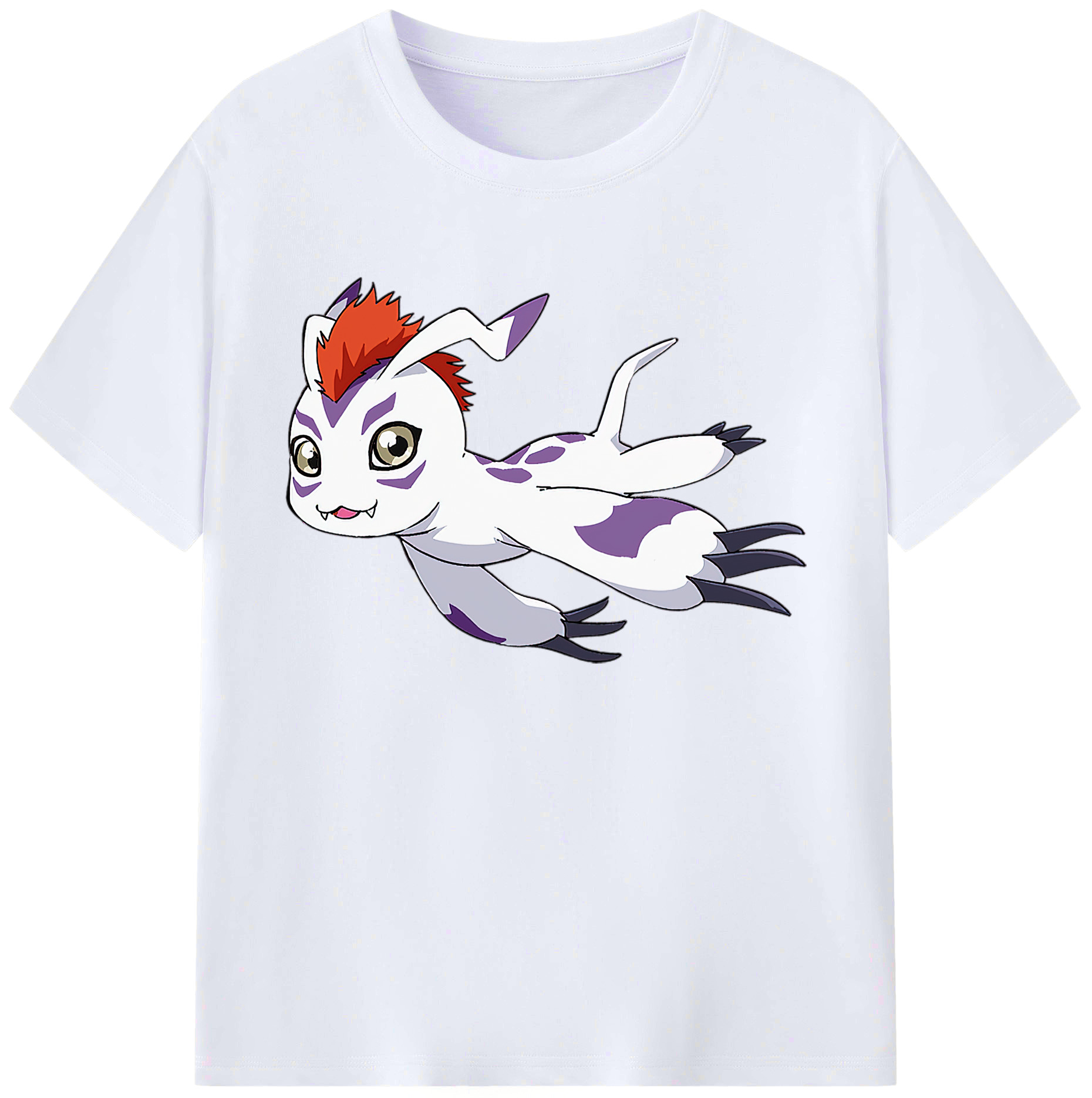 （画像用） Digimon デジタルモンスター/デジモン 綿100％ メンズ半袖Tシャツ｜肌触りやわらか＆通気性