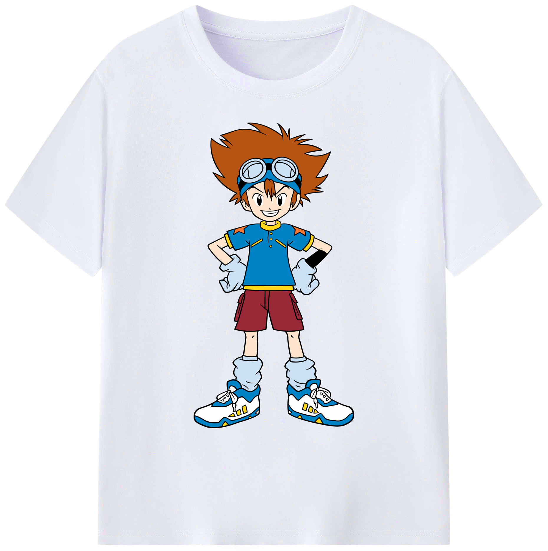 （画像用） Digimon デジタルモンスター/デジモン 綿100％ メンズ半袖Tシャツ｜肌触りやわらか＆通気性