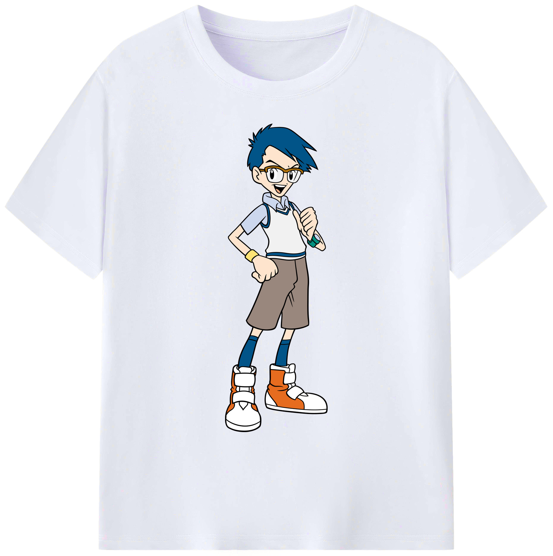 （画像用） Digimon デジタルモンスター/デジモン 綿100％ メンズ半袖Tシャツ｜肌触りやわらか＆通気性