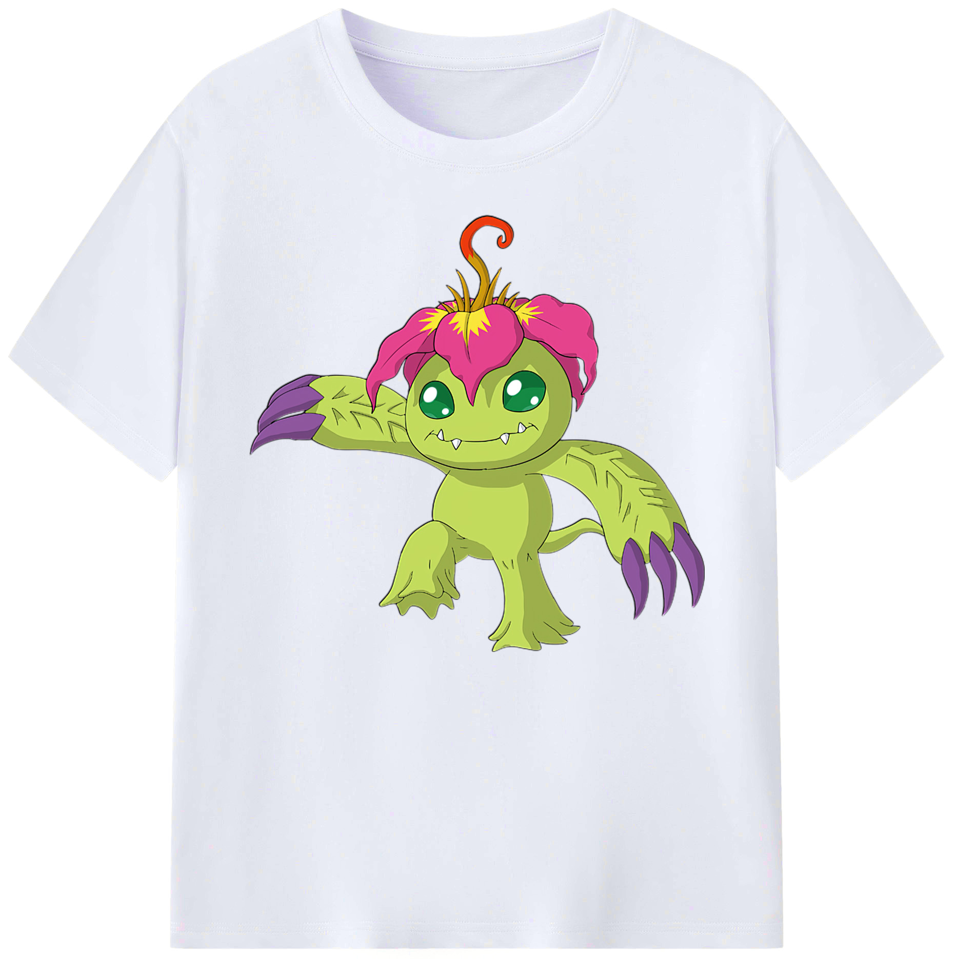 （画像用） Digimon デジタルモンスター/デジモン 綿100％ メンズ半袖Tシャツ｜肌触りやわらか＆通気性