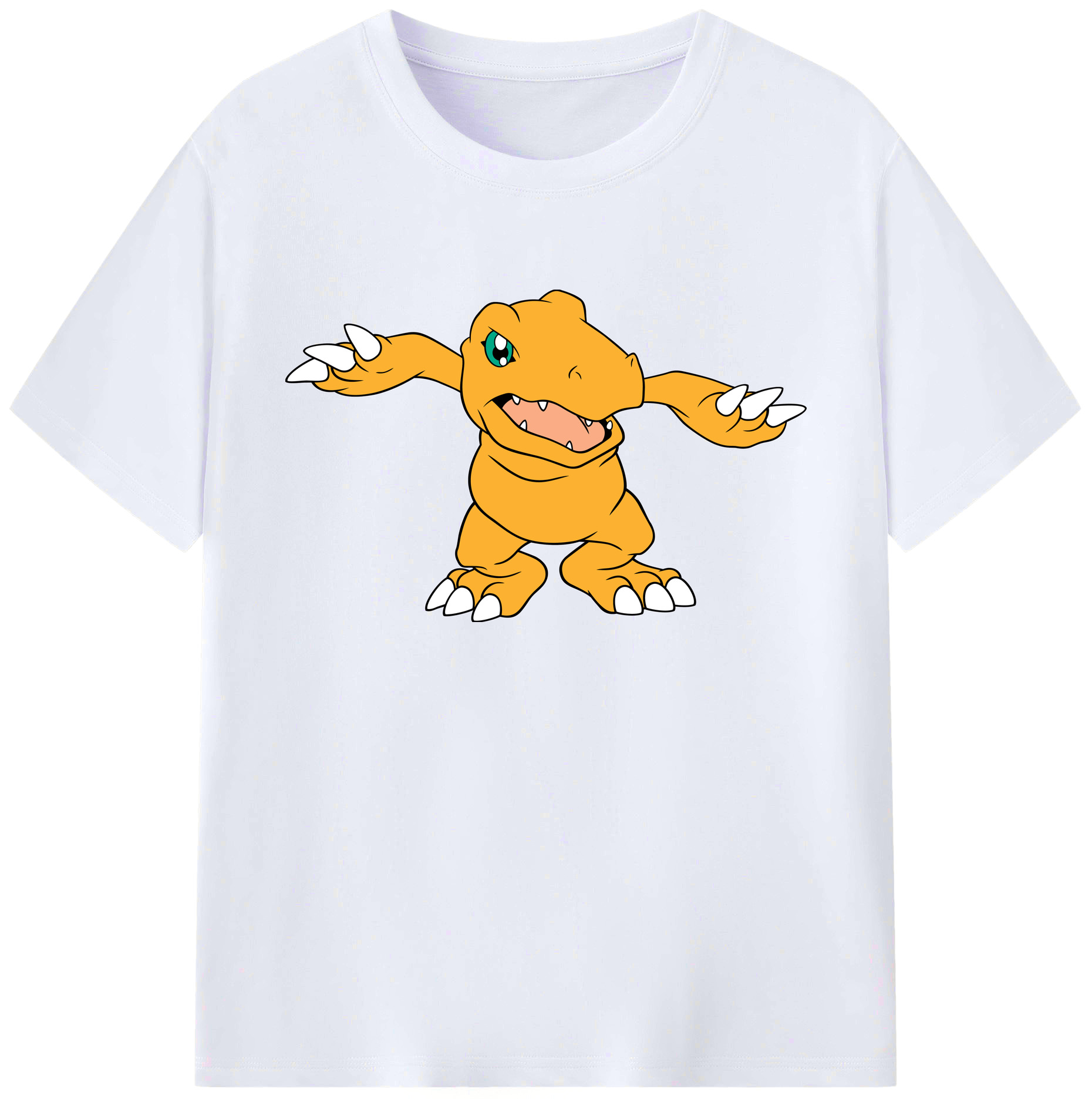 （画像用） Digimon デジタルモンスター/デジモン 綿100％ メンズ半袖Tシャツ｜肌触りやわらか＆通気性