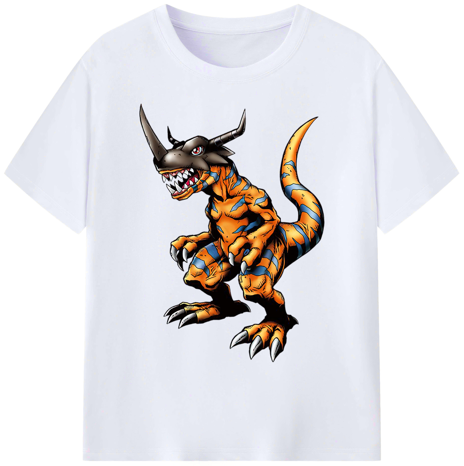 （画像用） Digimon デジタルモンスター/デジモン 綿100％ メンズ半袖Tシャツ｜肌触りやわらか＆通気性