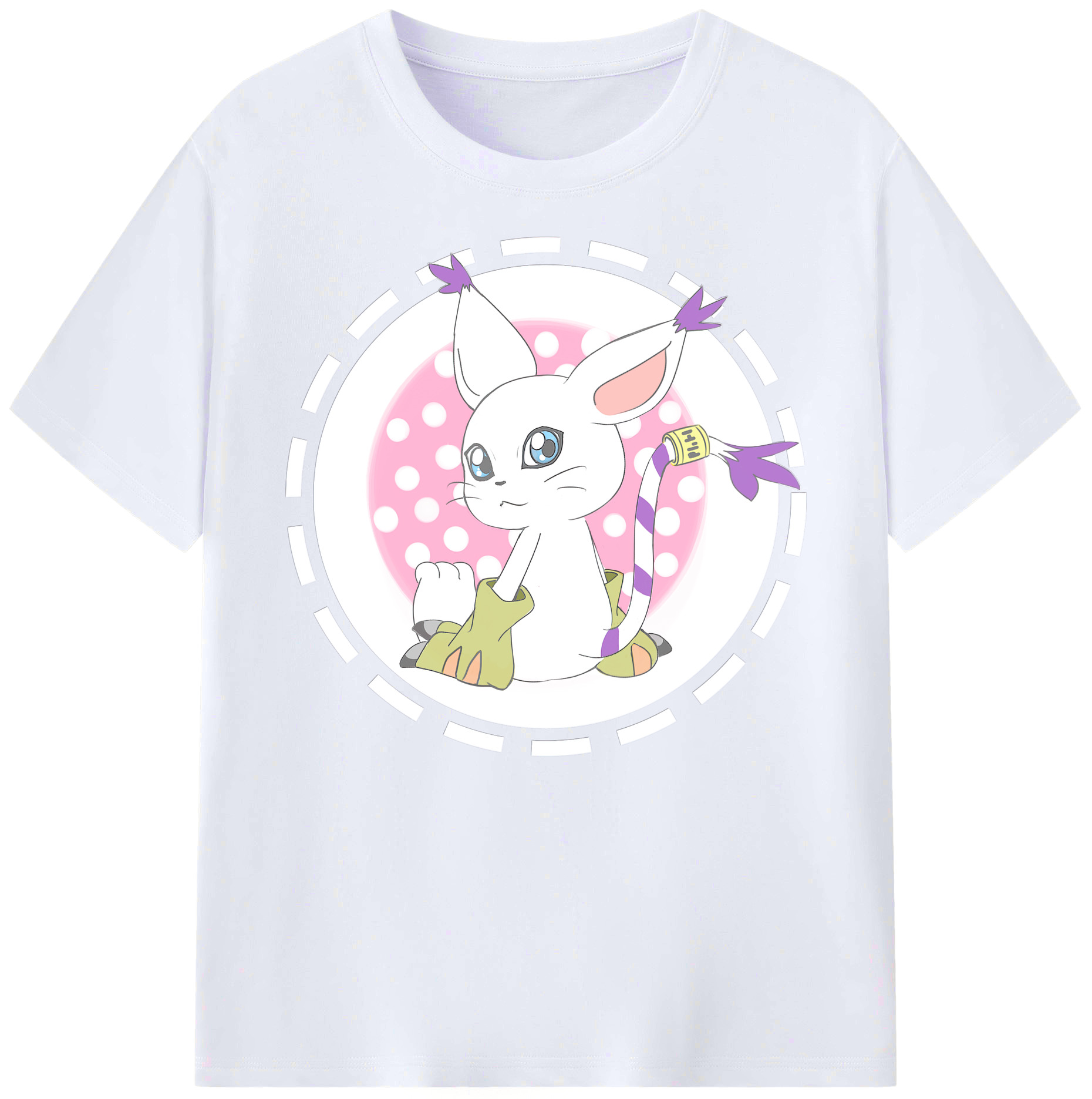 （画像用） Digimon デジタルモンスター/デジモン 綿100％ メンズ半袖Tシャツ｜肌触りやわらか＆通気性