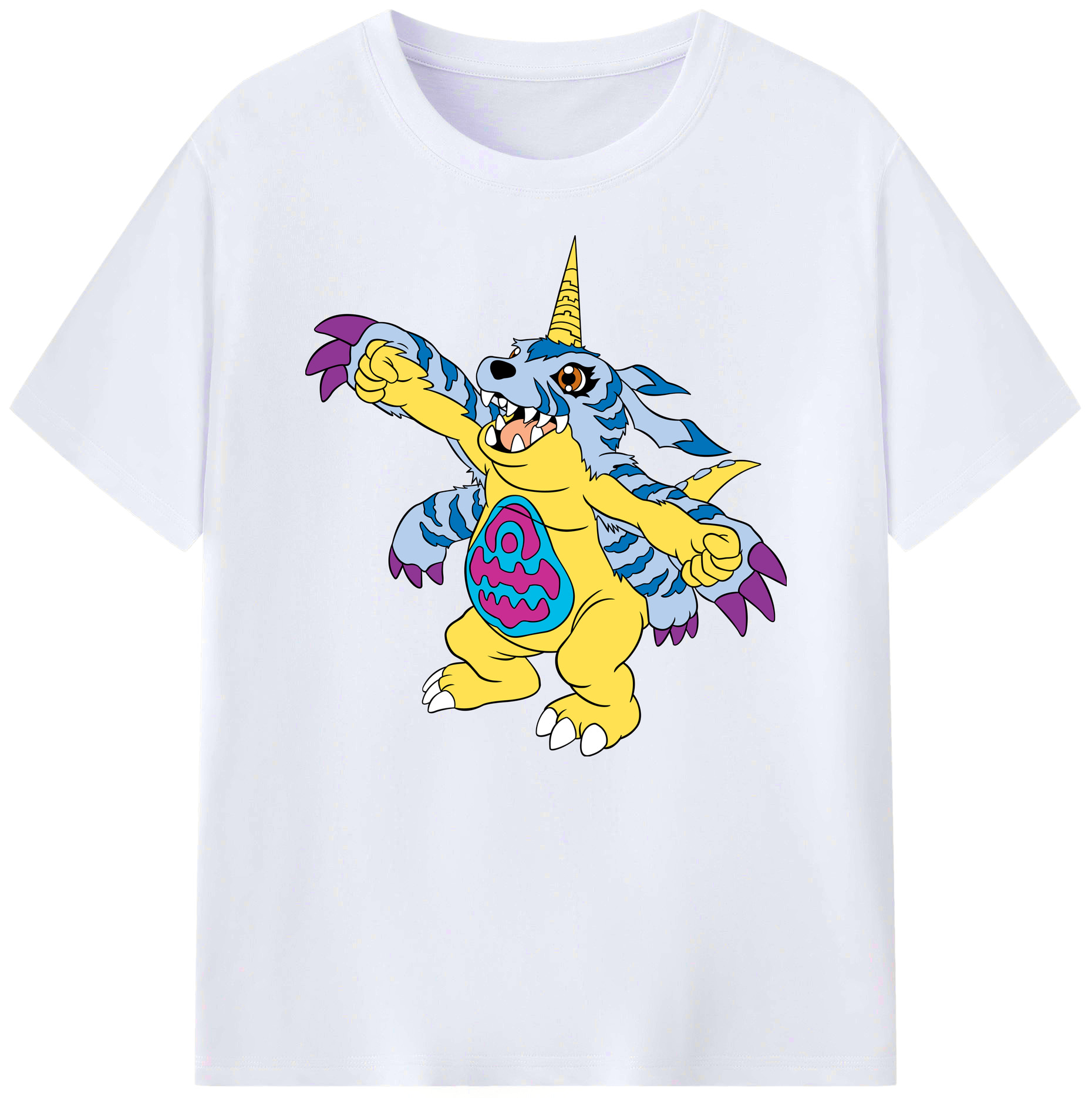 （画像用） Digimon デジタルモンスター/デジモン 綿100％ メンズ半袖Tシャツ｜肌触りやわらか＆通気性