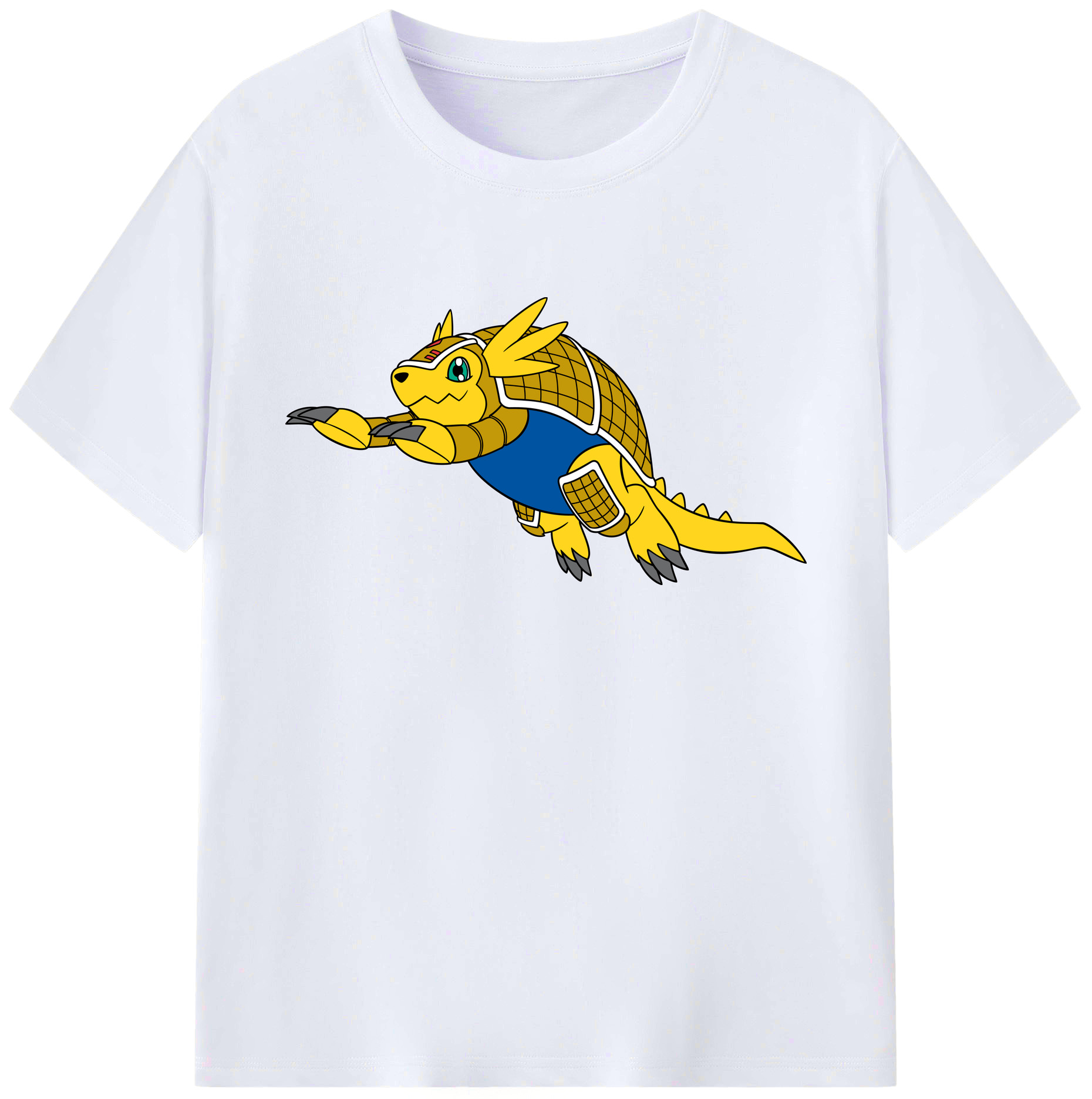 （画像用） Digimon デジタルモンスター/デジモン 綿100％ メンズ半袖Tシャツ｜肌触りやわらか＆通気性