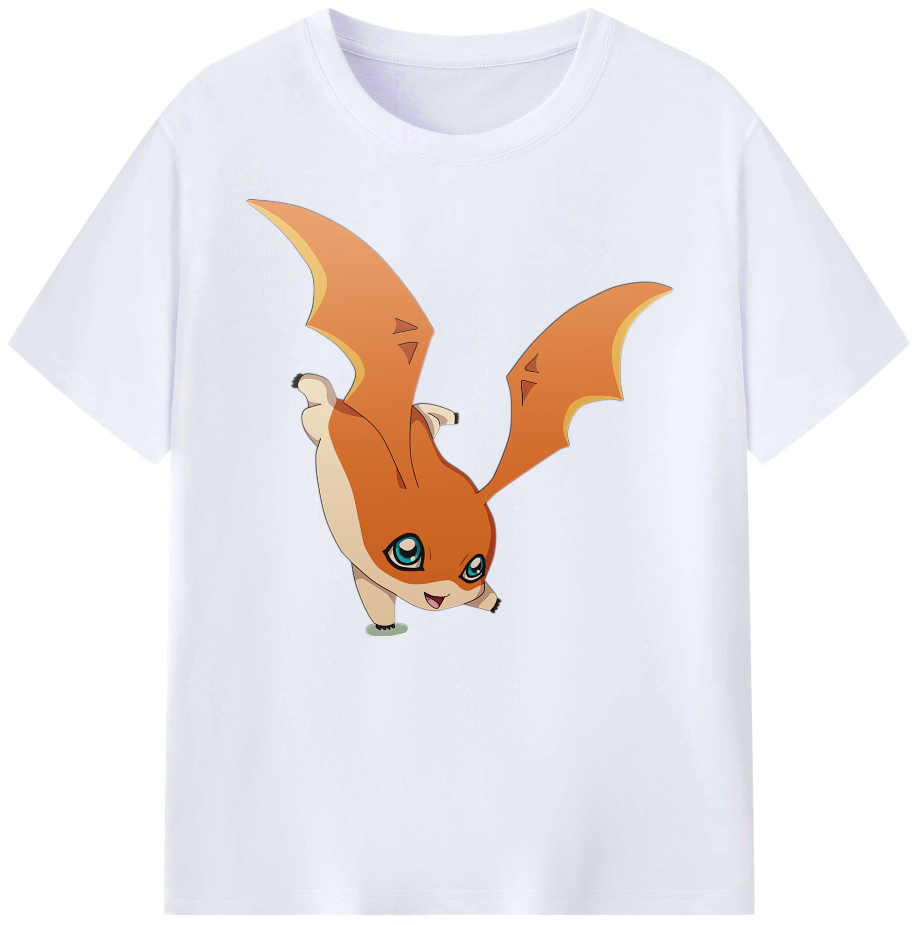（画像用） Digimon デジタルモンスター/デジモン 綿100％ メンズ半袖Tシャツ｜肌触りやわらか＆通気性
