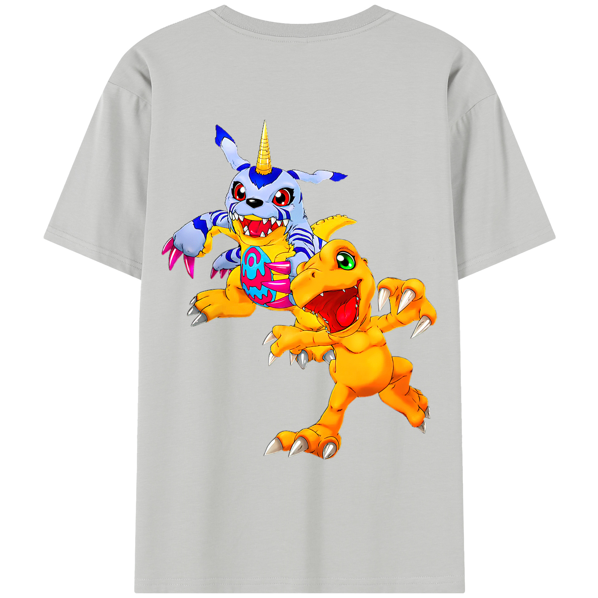 （画像用） Digimon デジタルモンスター/デジモン レディース半袖Tシャツ(バックプリント)
