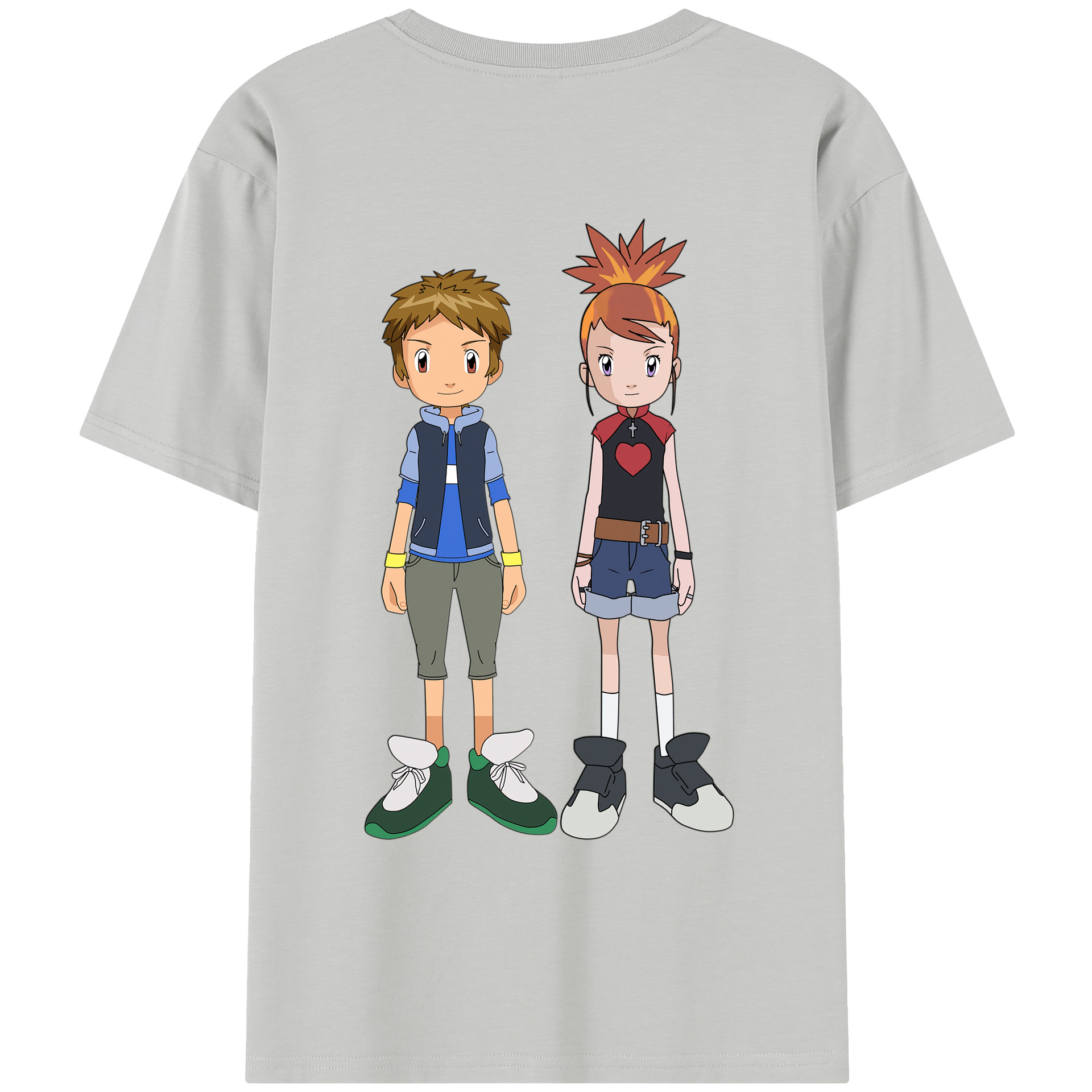 （画像用） Digimon デジタルモンスター/デジモン レディース半袖Tシャツ(バックプリント)