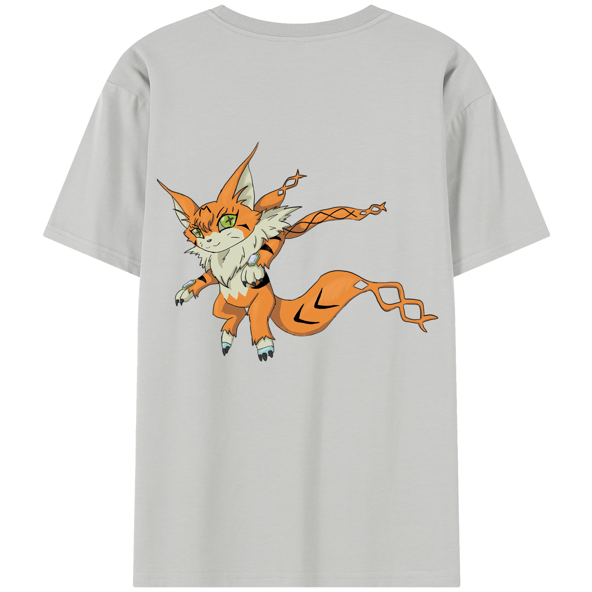 （画像用） Digimon デジタルモンスター/デジモン レディース半袖Tシャツ(バックプリント)