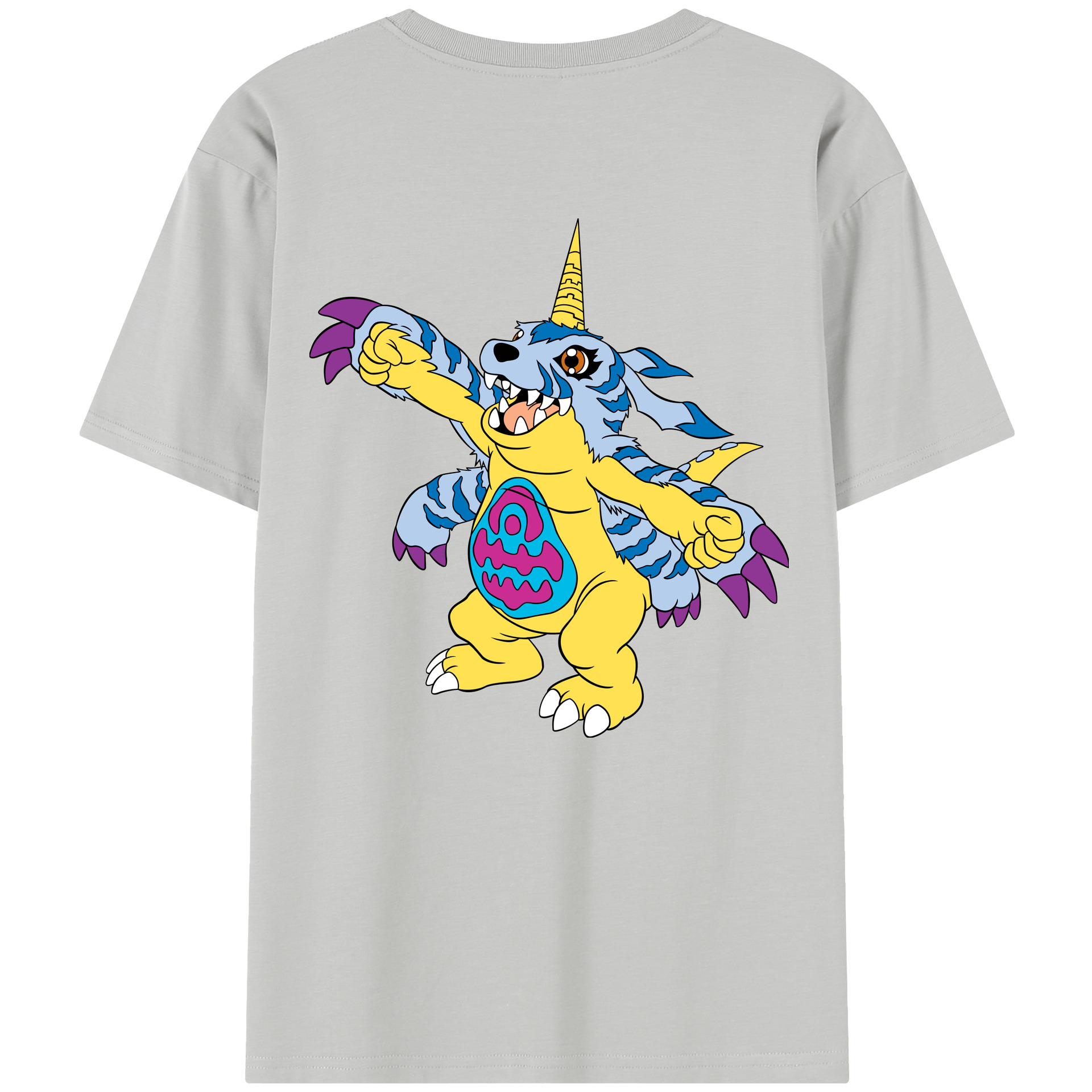 （画像用） Digimon デジタルモンスター/デジモン レディース半袖Tシャツ(バックプリント)
