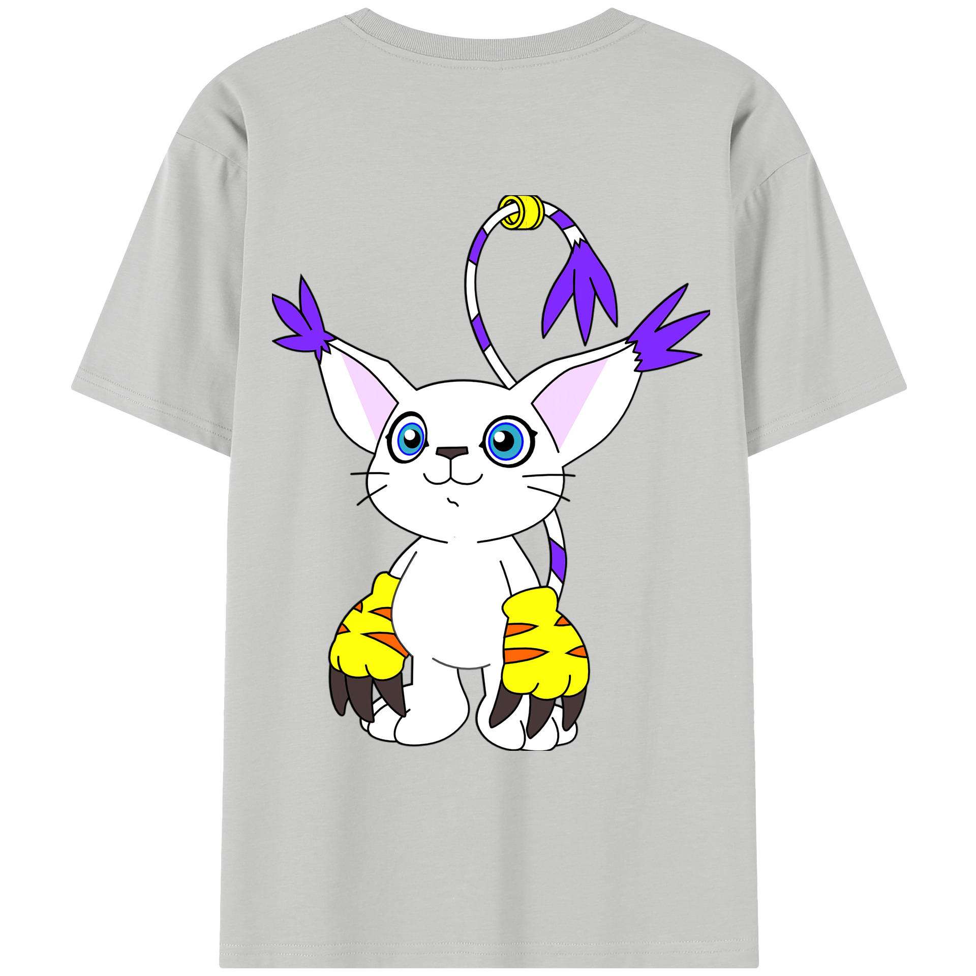 （画像用） Digimon デジタルモンスター/デジモン レディース半袖Tシャツ(バックプリント)