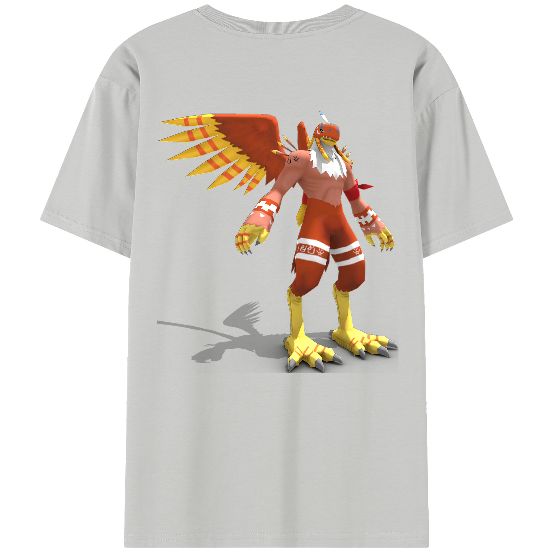 （画像用） Digimon デジタルモンスター/デジモン レディース半袖Tシャツ(バックプリント)