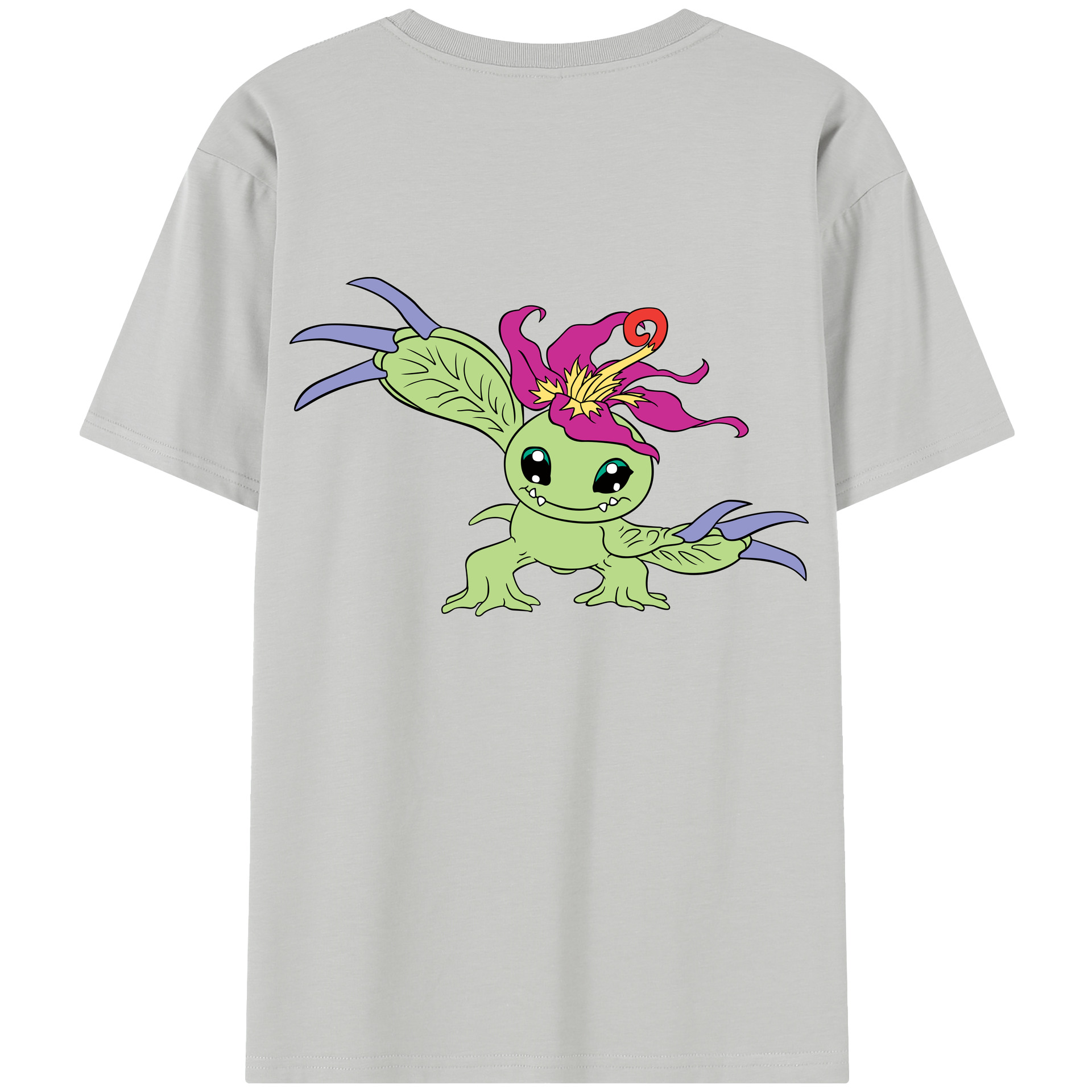 （画像用） Digimon デジタルモンスター/デジモン レディース半袖Tシャツ(バックプリント)
