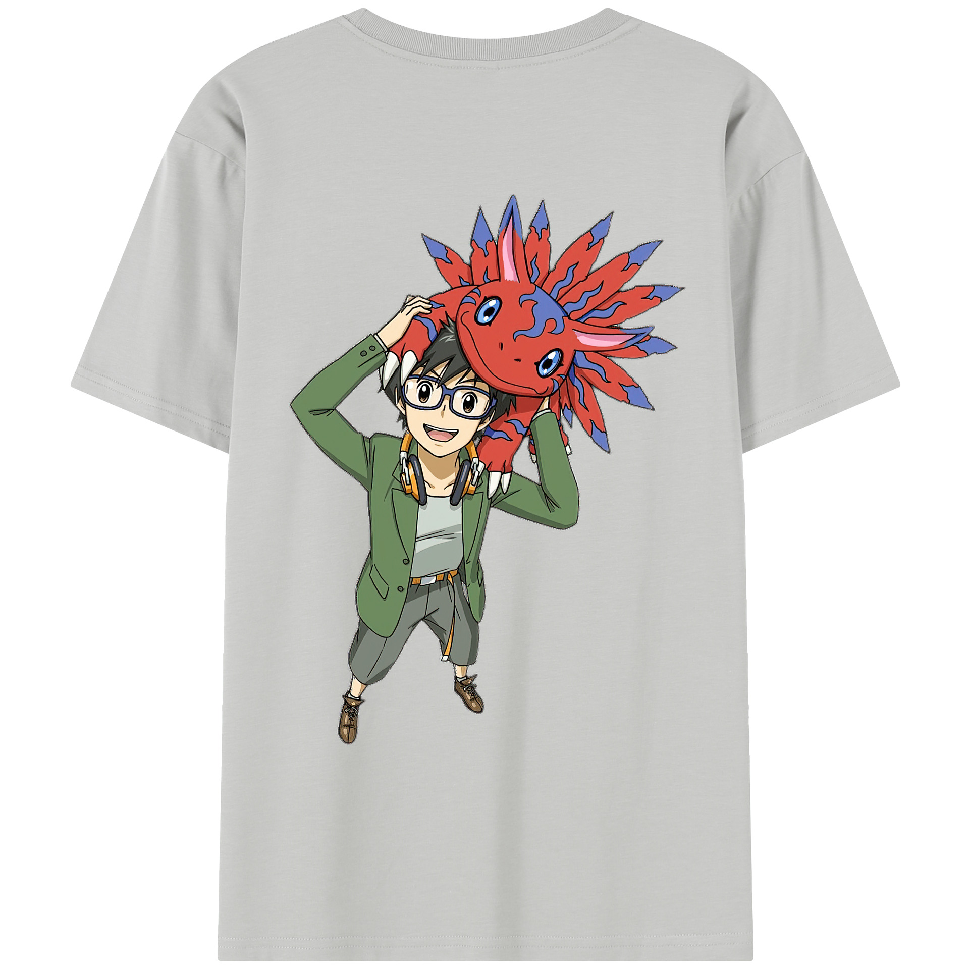 （画像用） Digimon デジタルモンスター/デジモン レディース半袖Tシャツ(バックプリント)