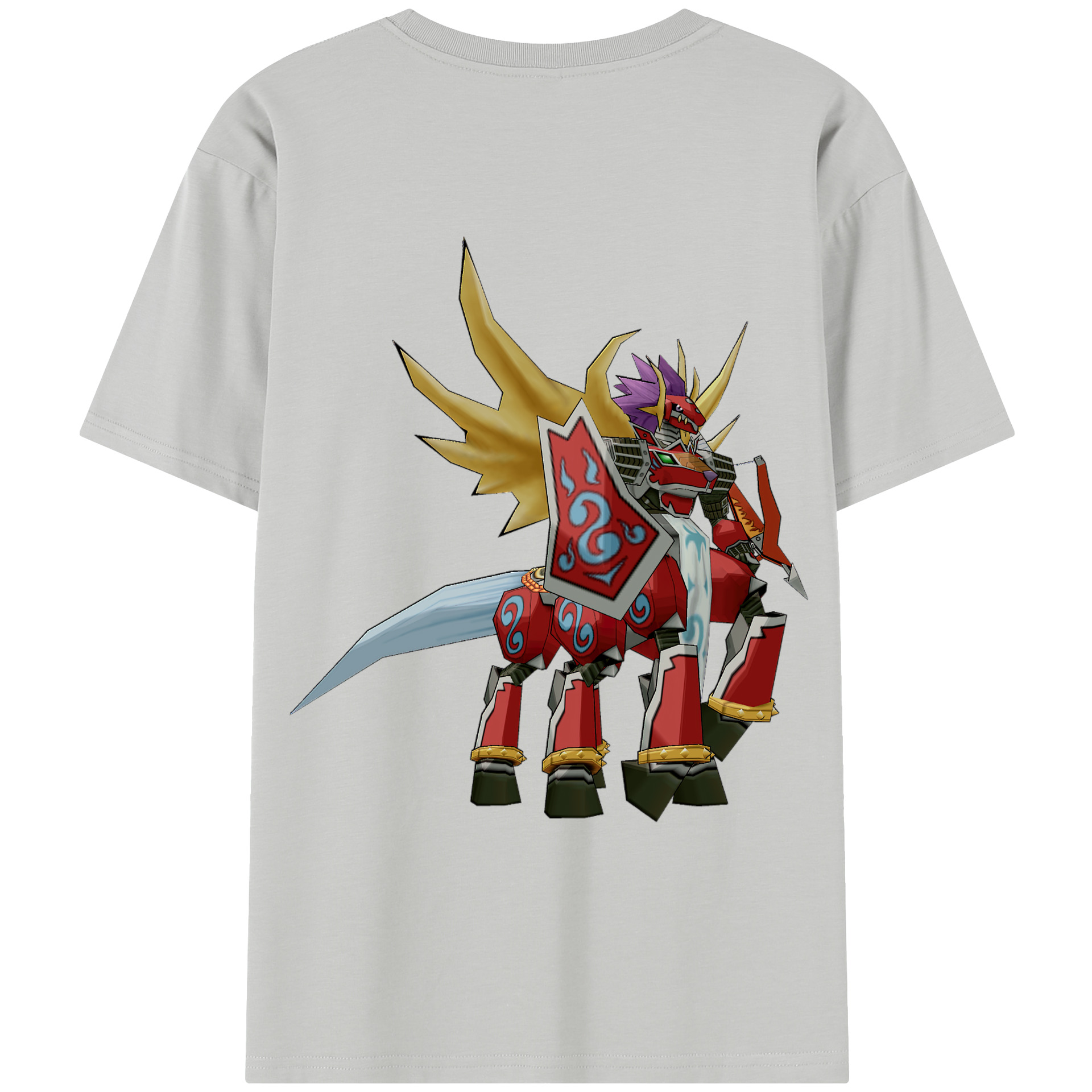 （画像用） Digimon デジタルモンスター/デジモン レディース半袖Tシャツ(バックプリント)
