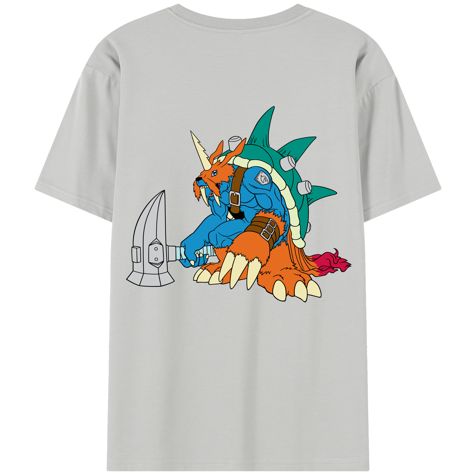 （画像用） Digimon デジタルモンスター/デジモン レディース半袖Tシャツ(バックプリント)