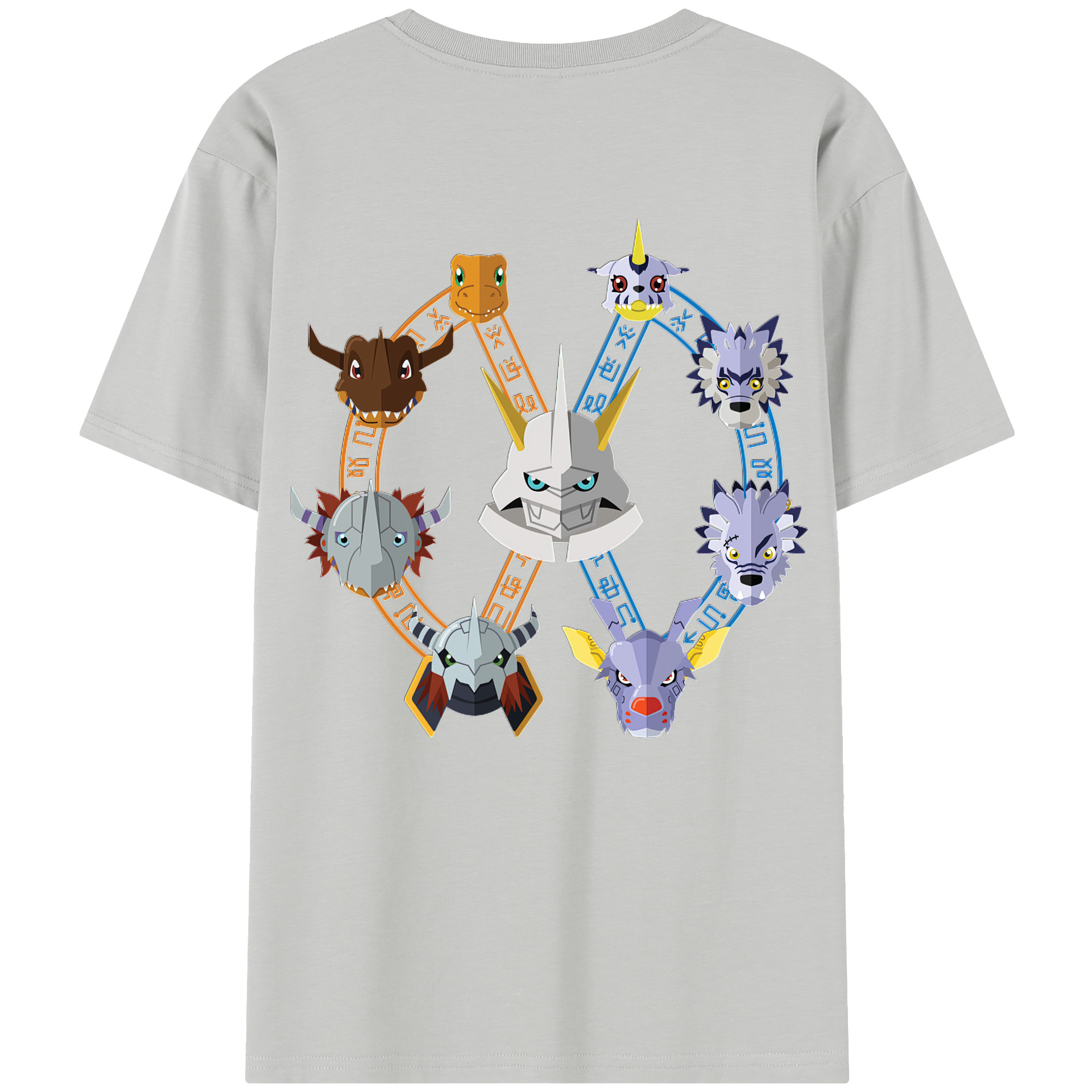 （画像用） Digimon デジタルモンスター/デジモン レディース半袖Tシャツ(バックプリント)