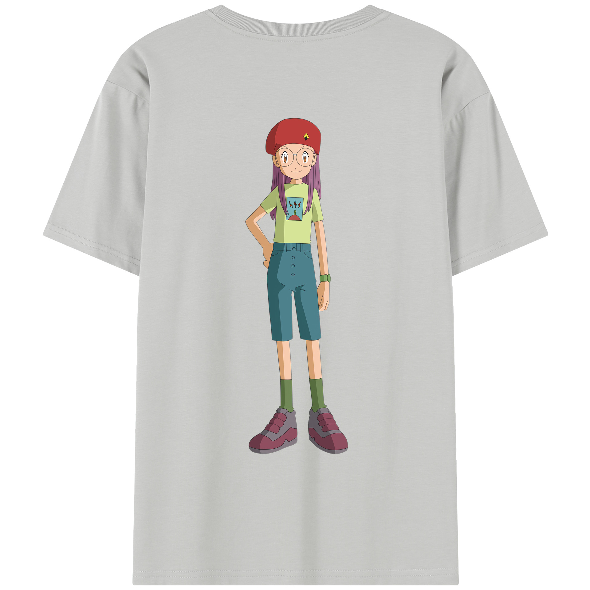 （画像用） Digimon デジタルモンスター/デジモン レディース半袖Tシャツ(バックプリント)