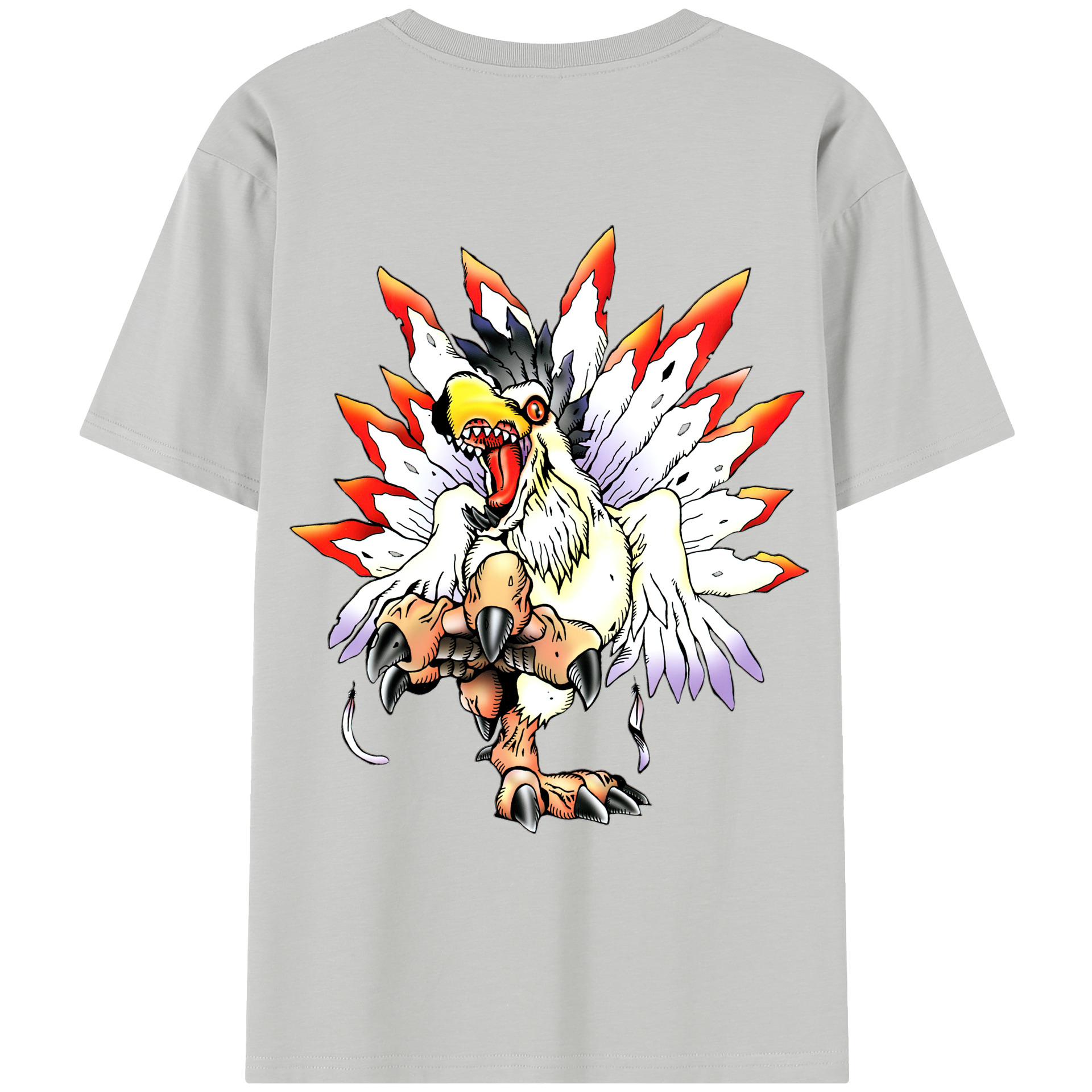 （画像用） Digimon デジタルモンスター/デジモン レディース半袖Tシャツ(バックプリント)