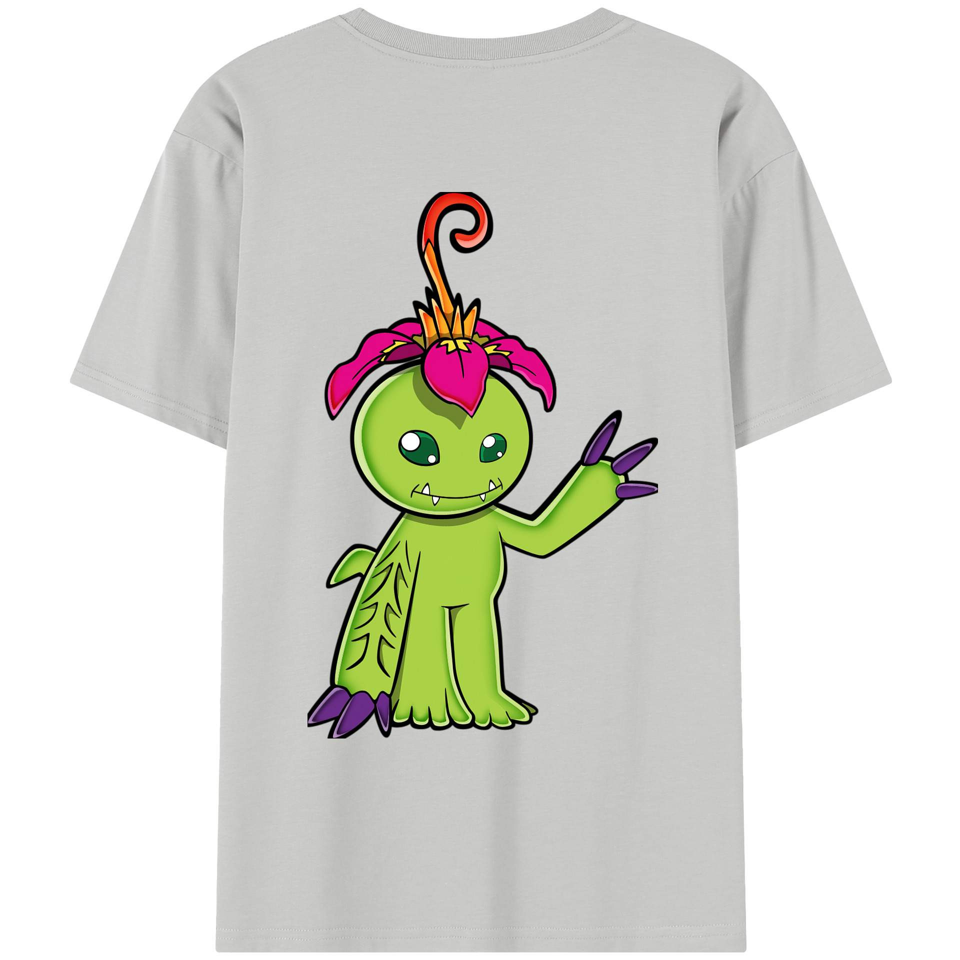 （画像用） Digimon デジタルモンスター/デジモン レディース半袖Tシャツ(バックプリント)