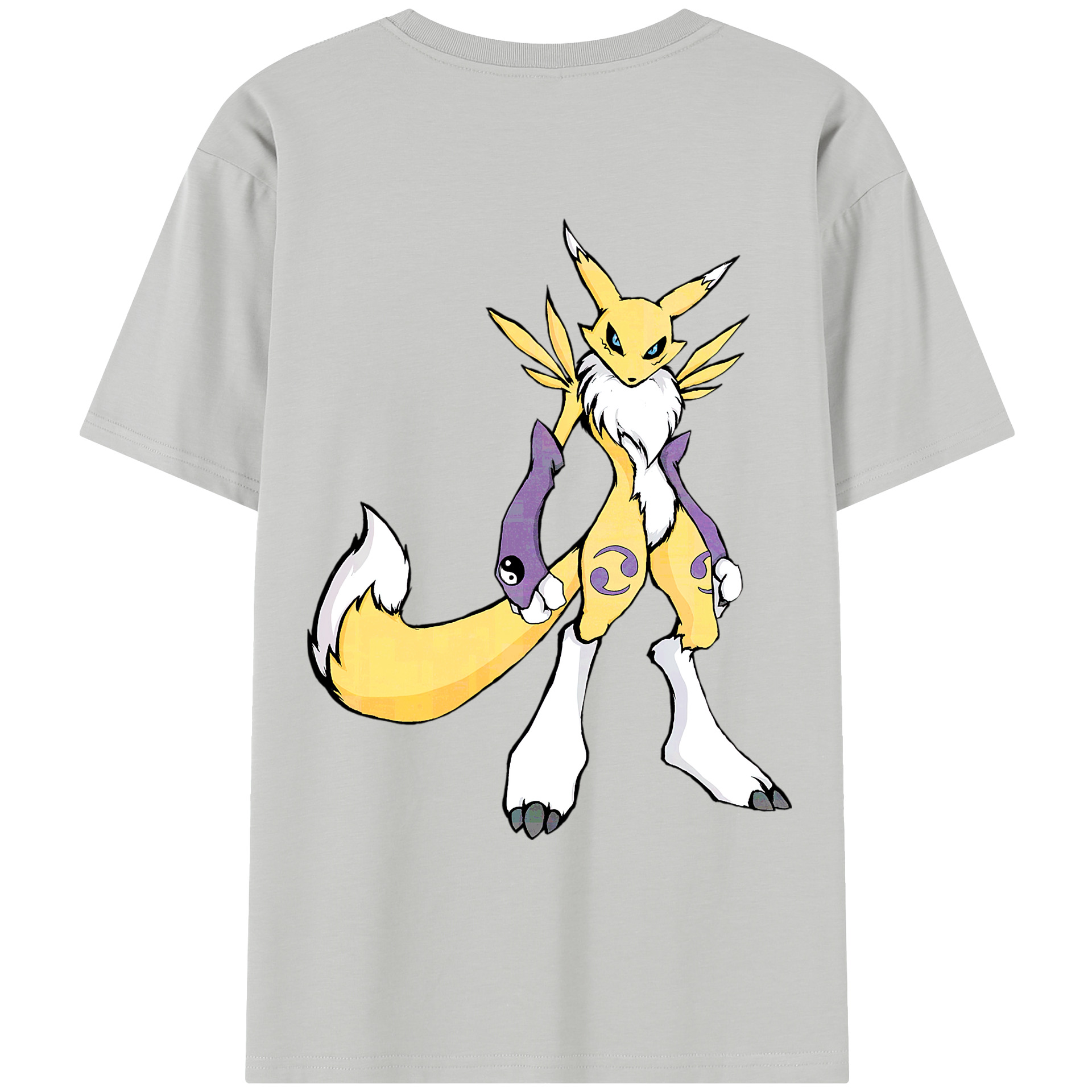 （画像用） Digimon デジタルモンスター/デジモン レディース半袖Tシャツ(バックプリント)