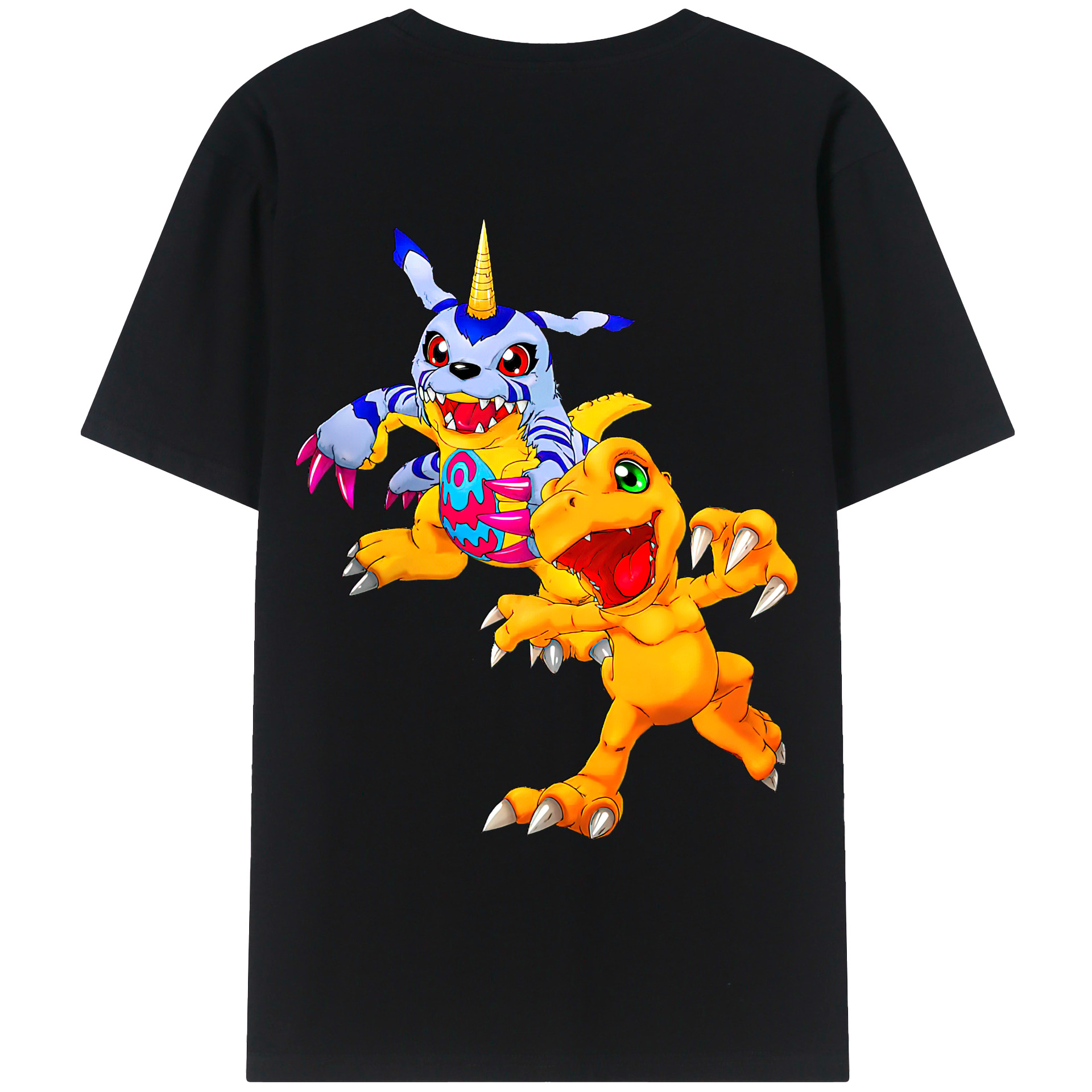 （画像用） Digimon デジタルモンスター/デジモン レディース半袖Tシャツ(バックプリント)