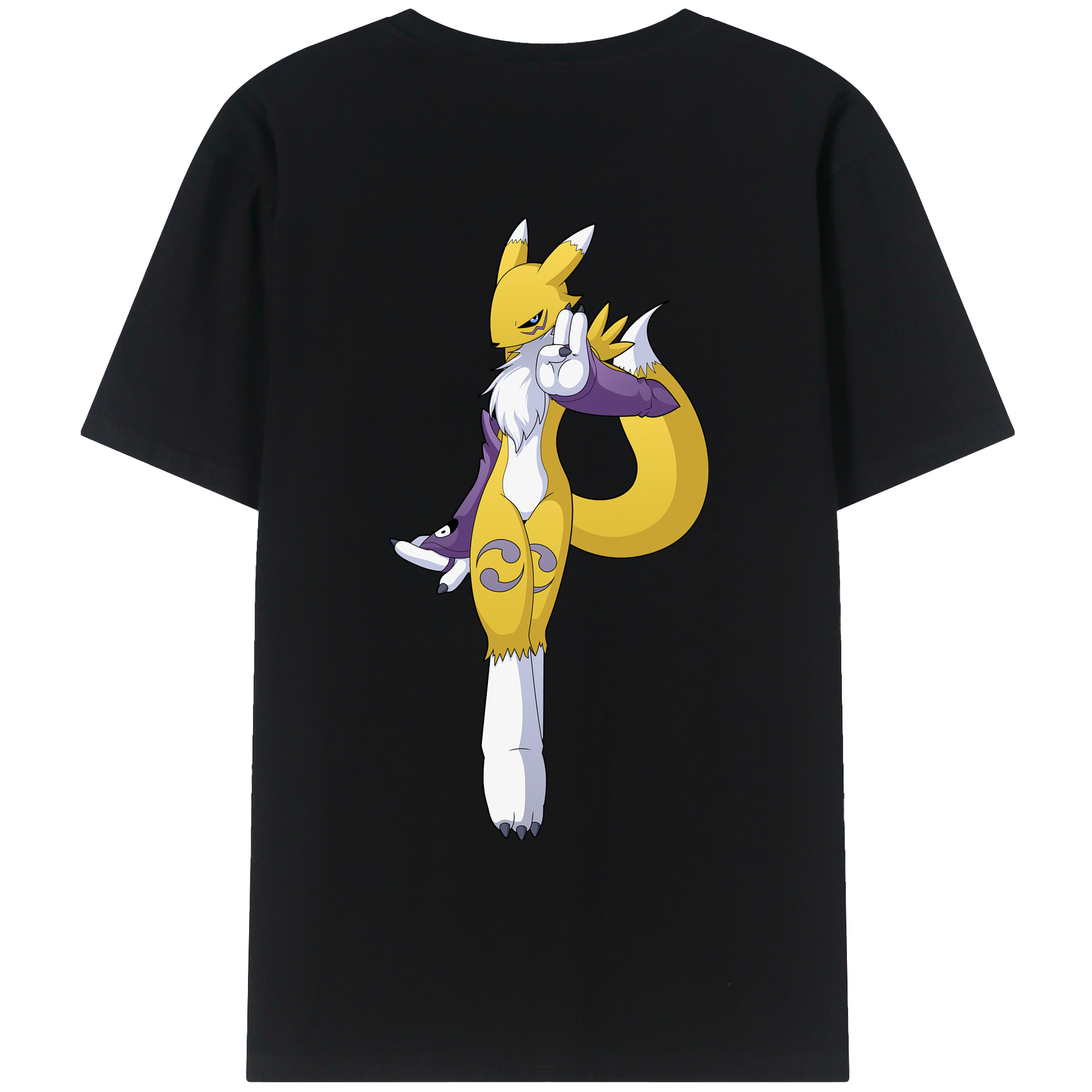 （画像用） Digimon デジタルモンスター/デジモン レディース半袖Tシャツ(バックプリント)