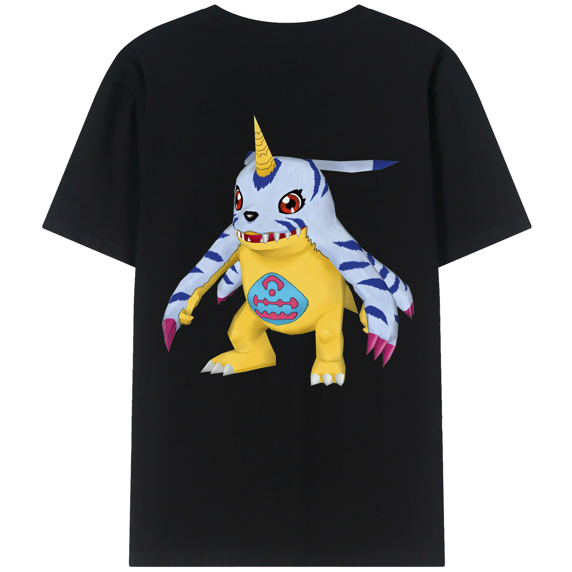 （画像用） Digimon デジタルモンスター/デジモン レディース半袖Tシャツ(バックプリント)