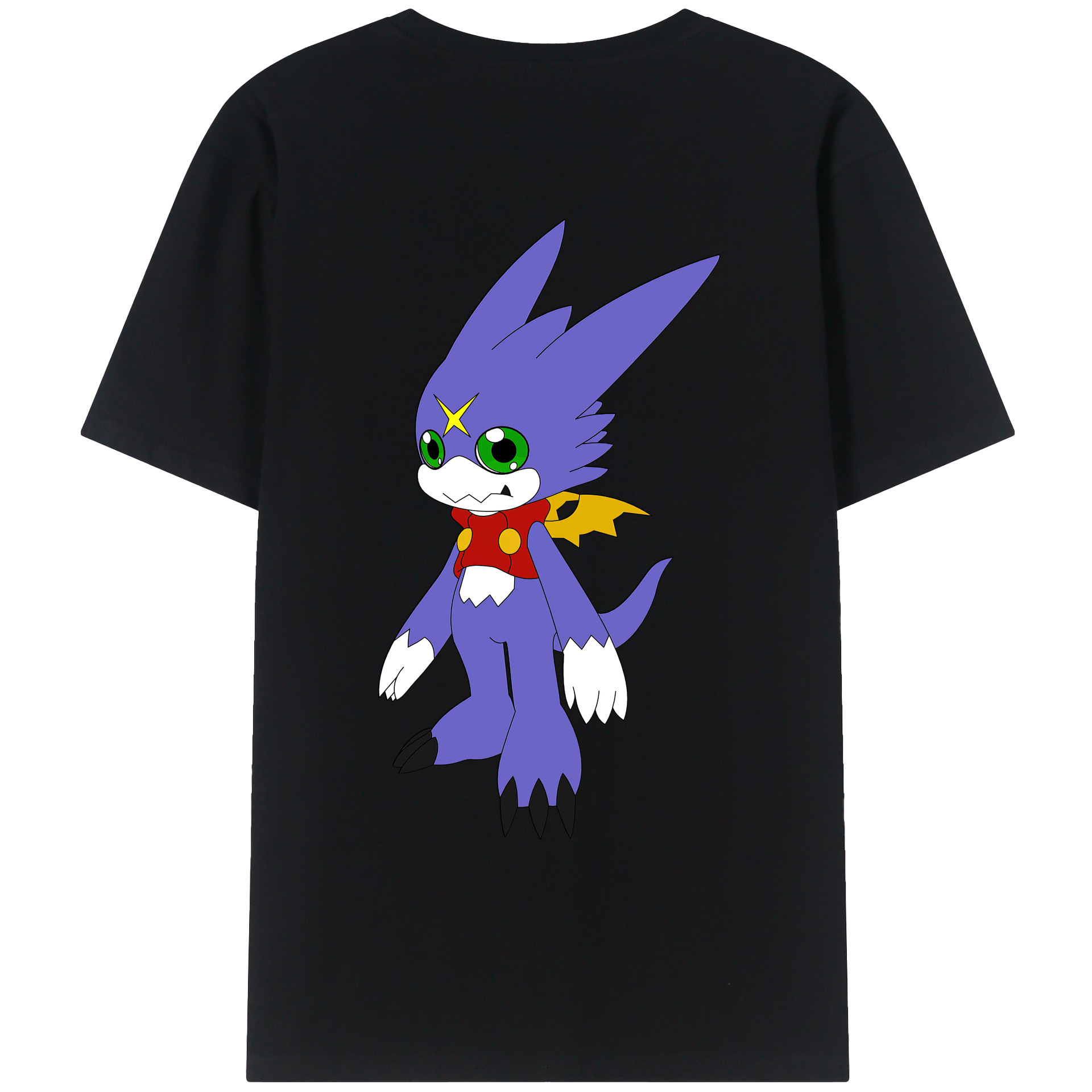 （画像用） Digimon デジタルモンスター/デジモン レディース半袖Tシャツ(バックプリント)