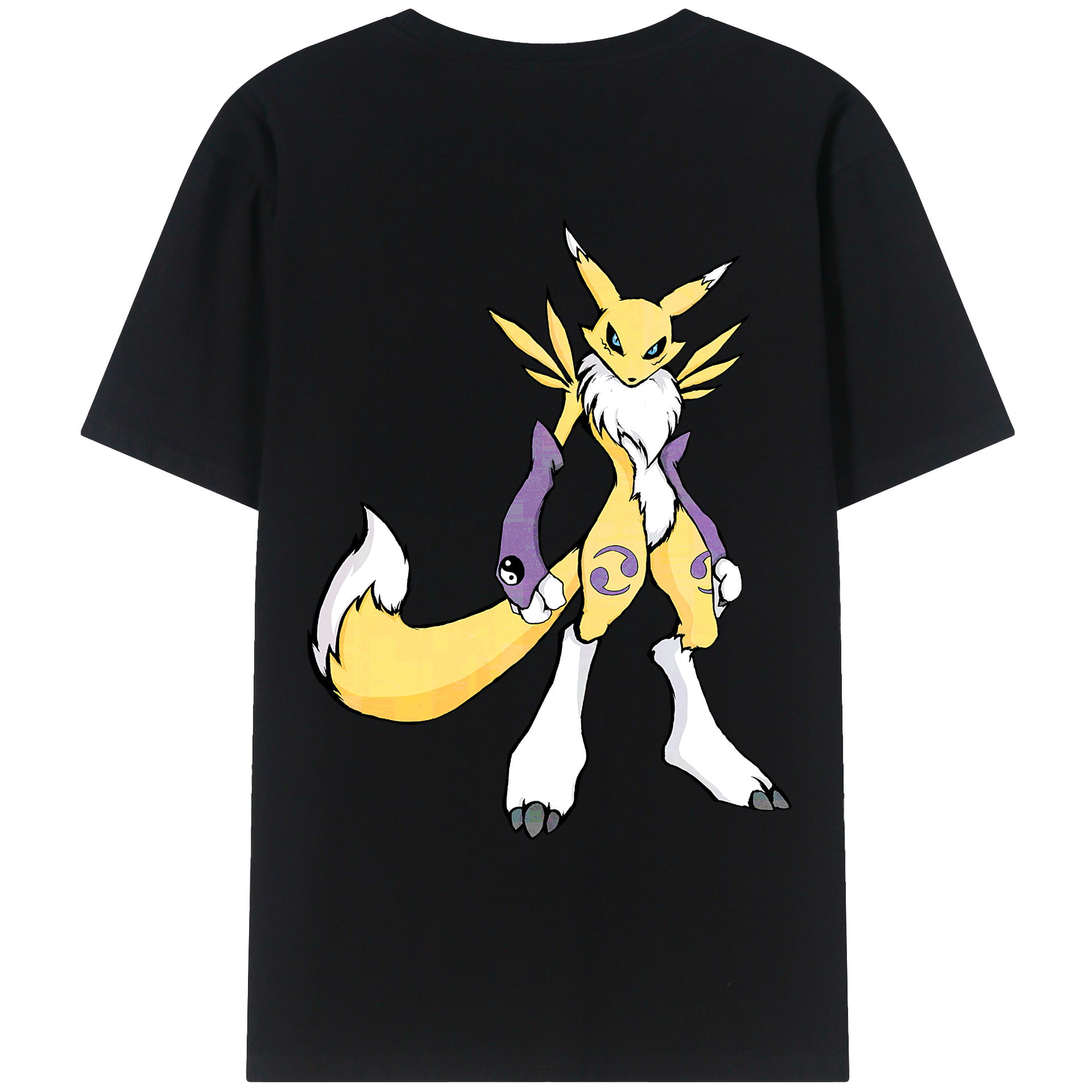 （画像用） Digimon デジタルモンスター/デジモン レディース半袖Tシャツ(バックプリント)