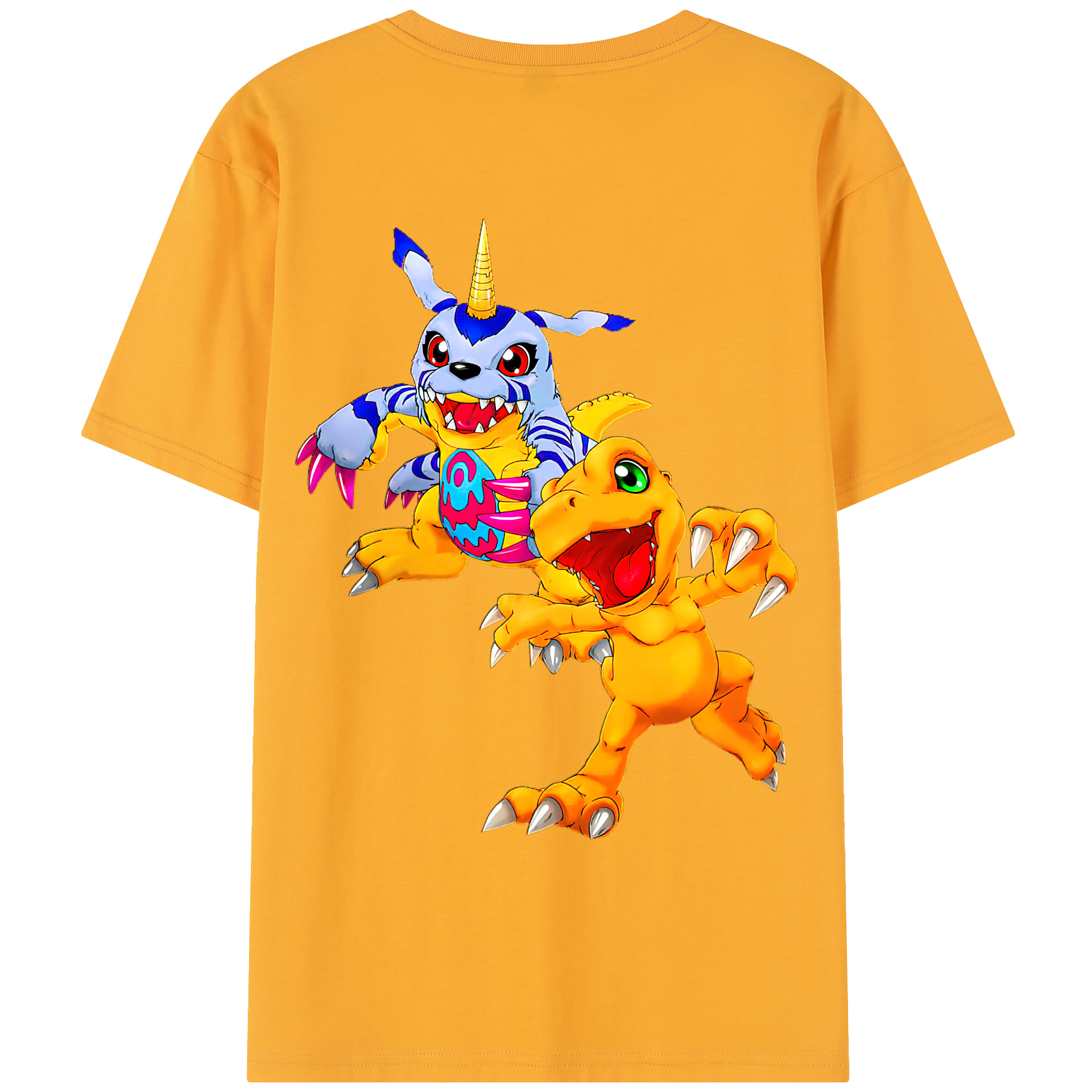（画像用） Digimon デジタルモンスター/デジモン レディース半袖Tシャツ(バックプリント)