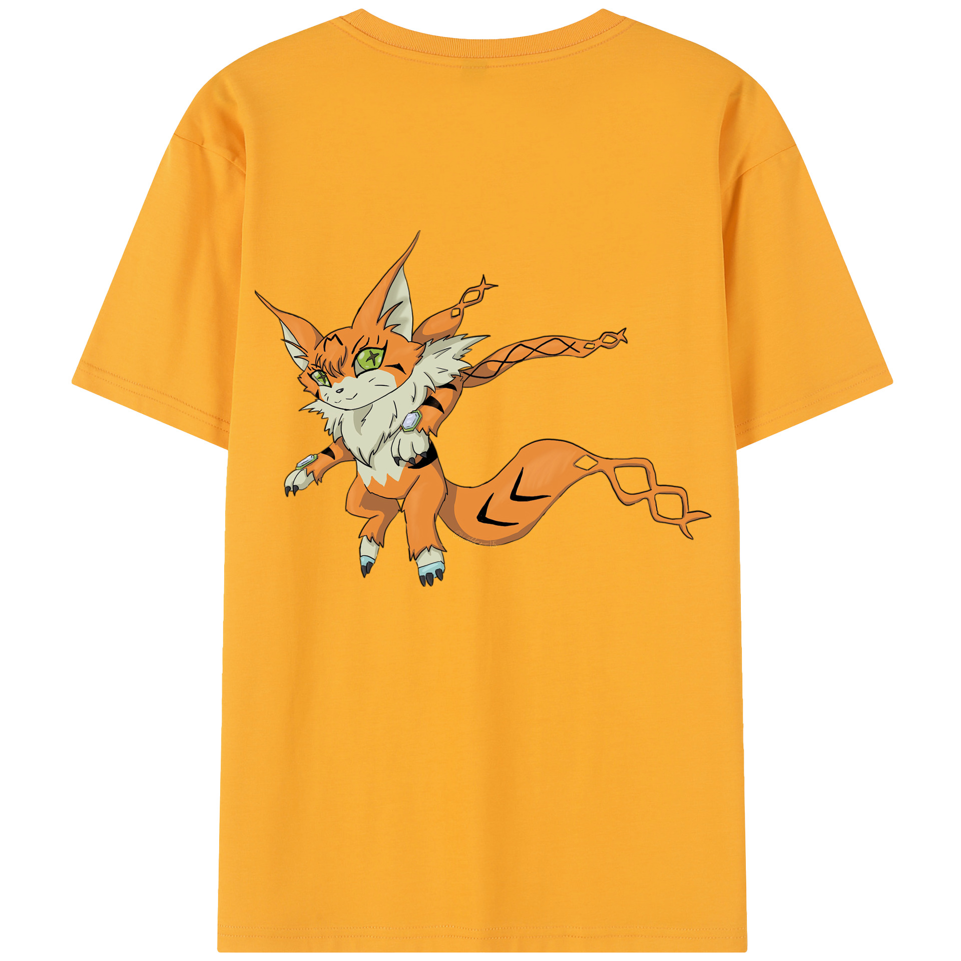 （画像用） Digimon デジタルモンスター/デジモン レディース半袖Tシャツ(バックプリント)