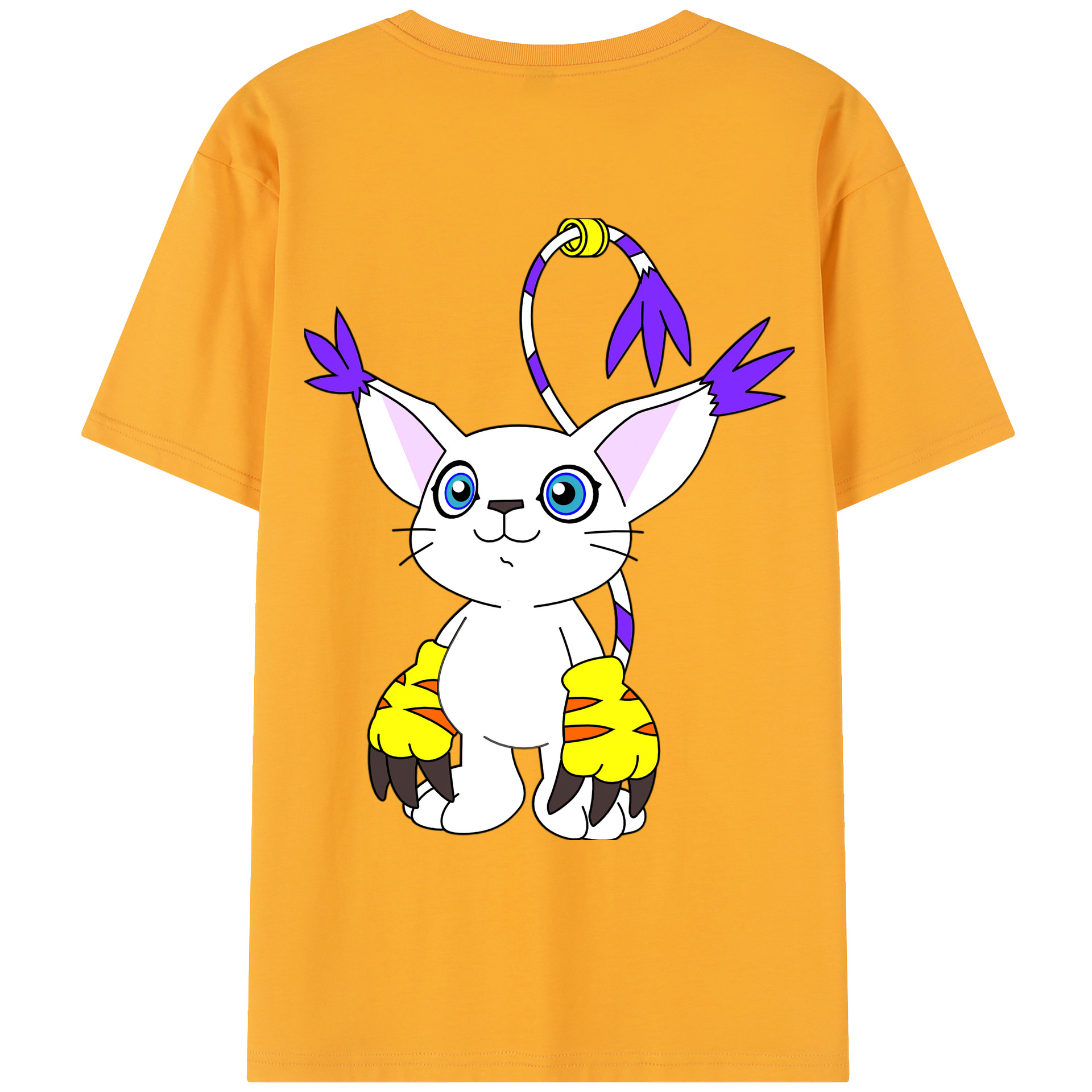 （画像用） Digimon デジタルモンスター/デジモン レディース半袖Tシャツ(バックプリント)